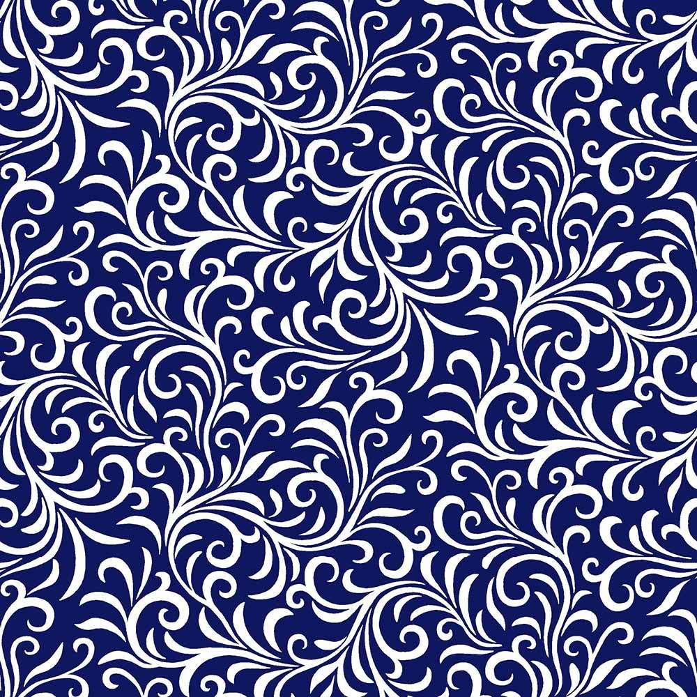 Henry Glass - Blue Prints Fabric Collection - Indigo Yardage: A Colorful Delight!