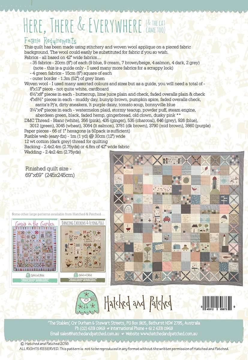 Anni Downs' 'Here, There and Everywhere' Quilt Pattern - A Life Journey in Fabric!