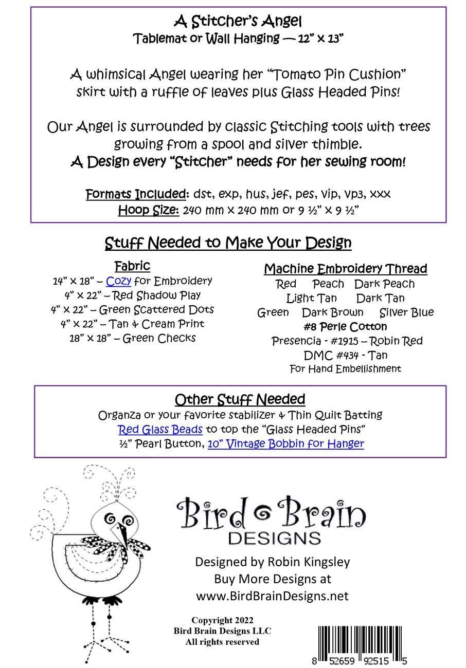 Enchanting A Stitcher's Angel Machine Embroidery - Dive In Now!