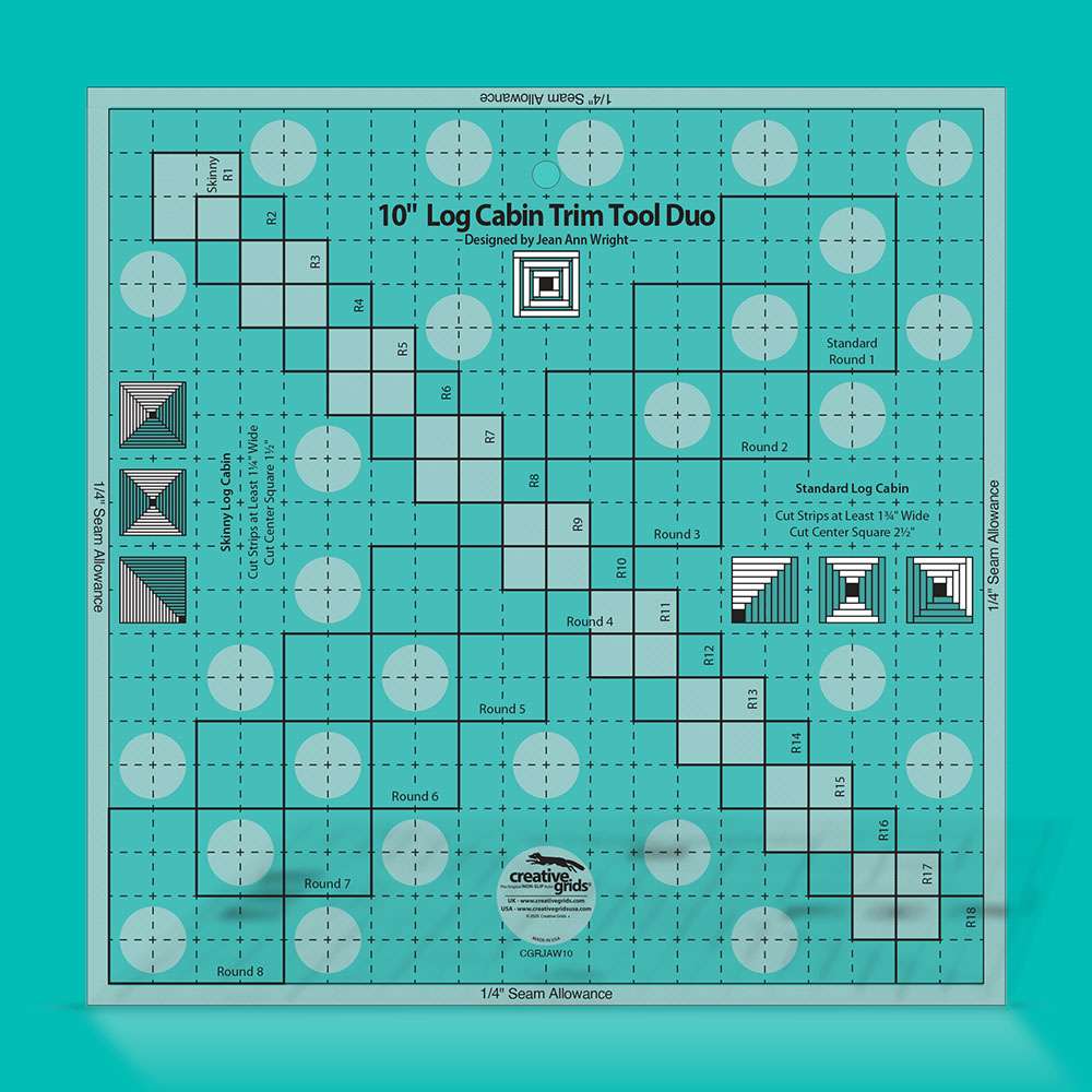 Creative Grids 10in Log Cabin Trim Tool Duo: Unleash Your Creativity!