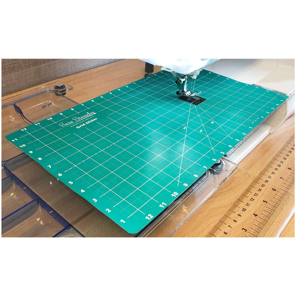 Sew Steady 12in x 20in Grid Glider: Your Quilting Essential!