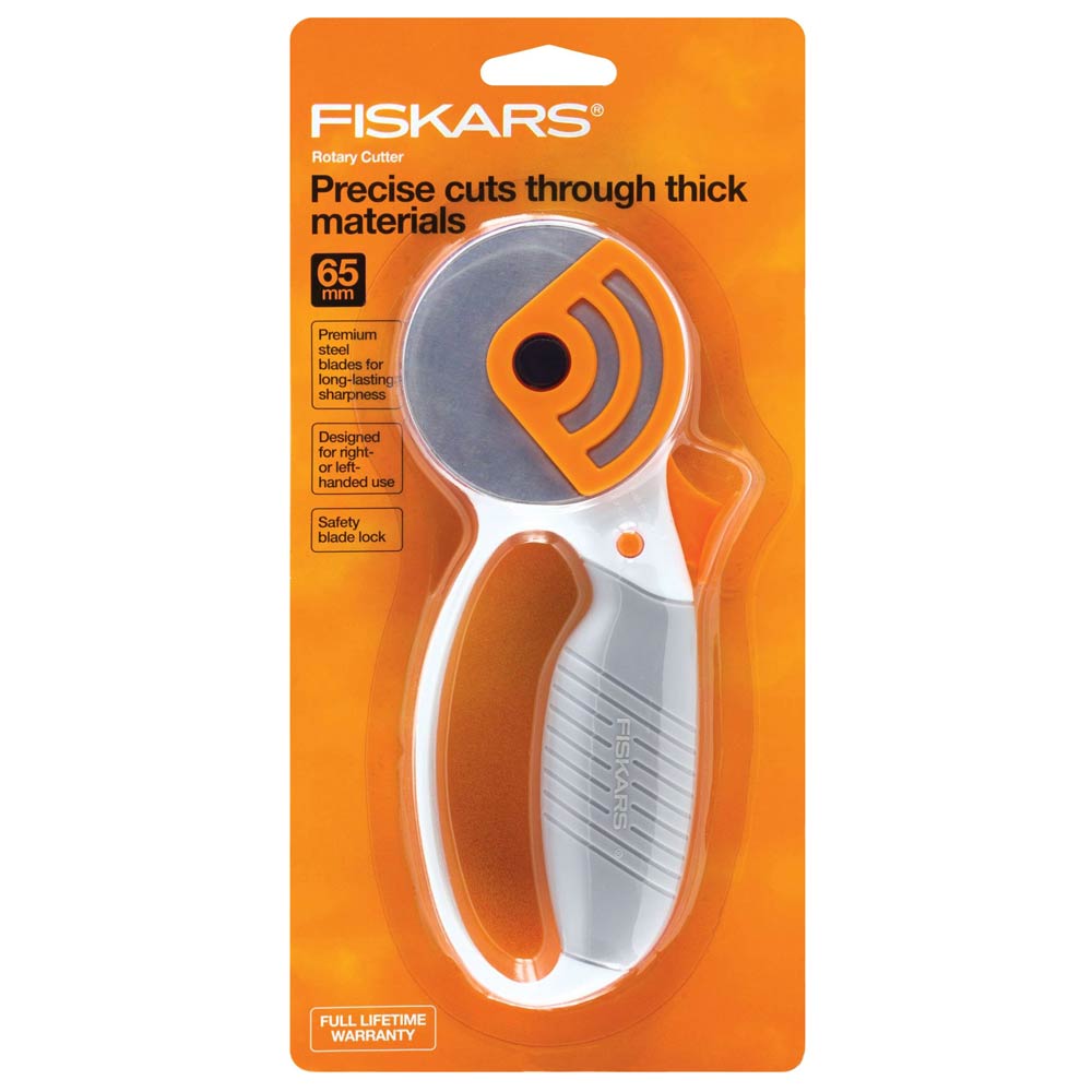Fiskars 65mm Heavy-Duty Comfort Loop Rotary Cutter: Your Ultimate Cutting Companion