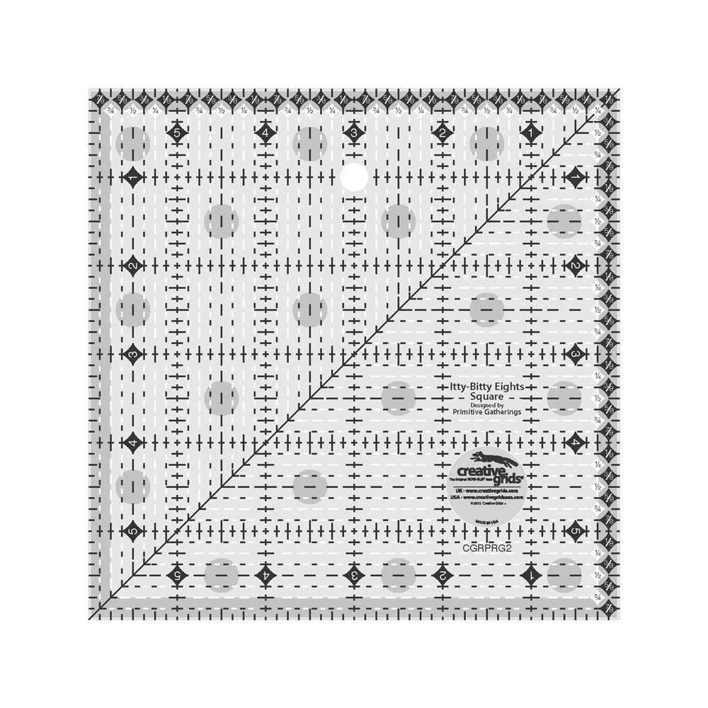 Creative Grids 6-Inch Itty-Bitty Eights Square - A Quilter's Dream!