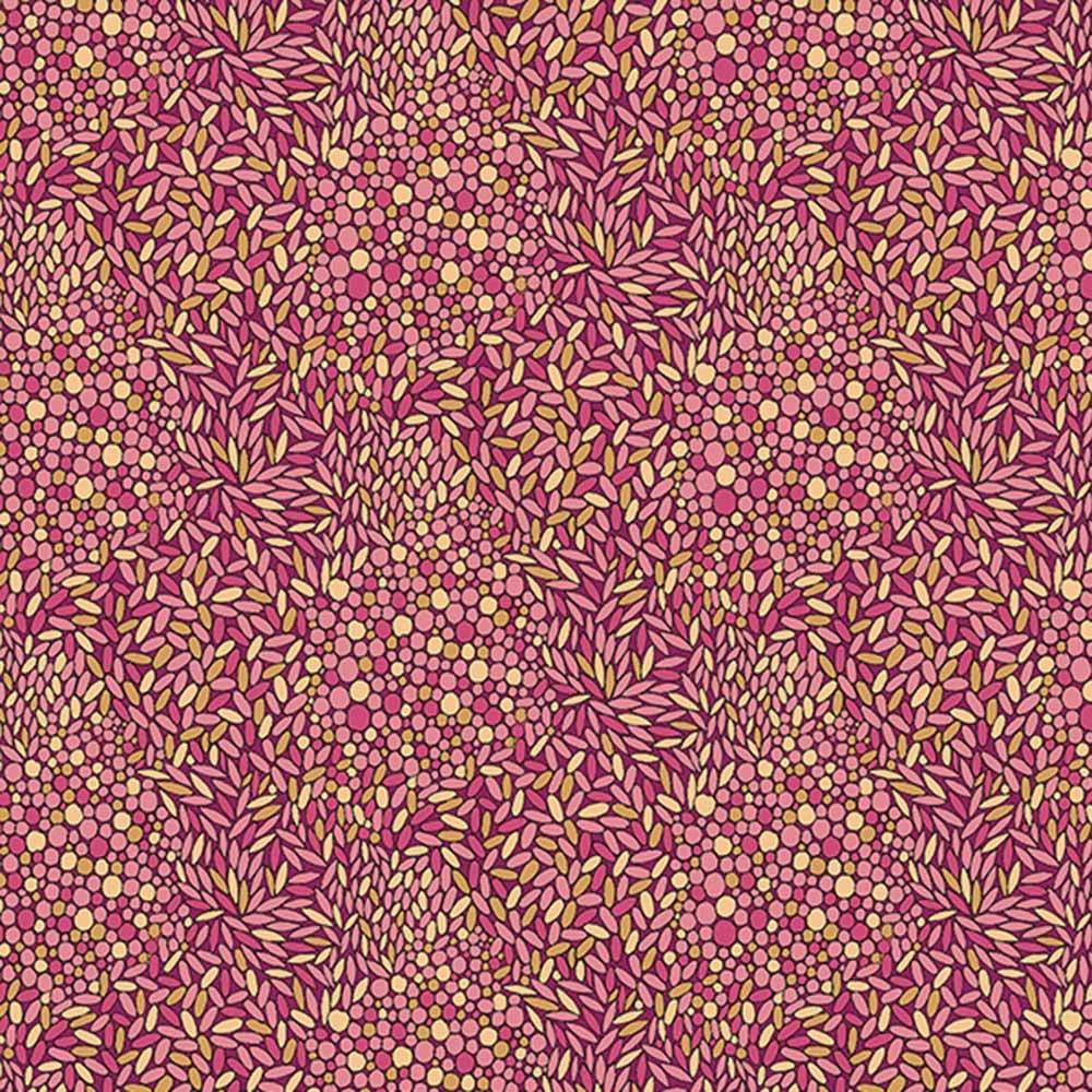 Windham Fabrics - Sally Kelly's Twilight Confetti Pink Digital Print Yardage