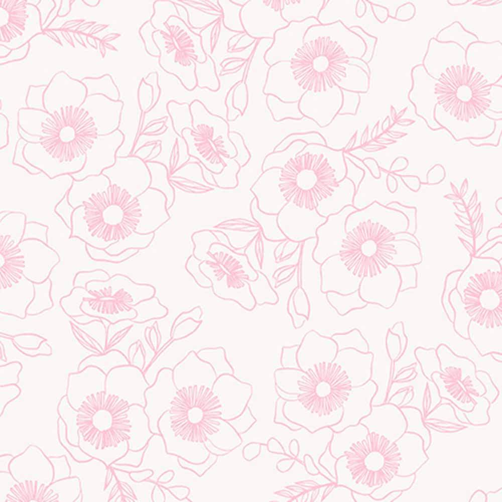 Andover Fabrics - Color Me Pretty by Stephanie Organes - Botanica Blush Yardage: A Floral Fantasy!
