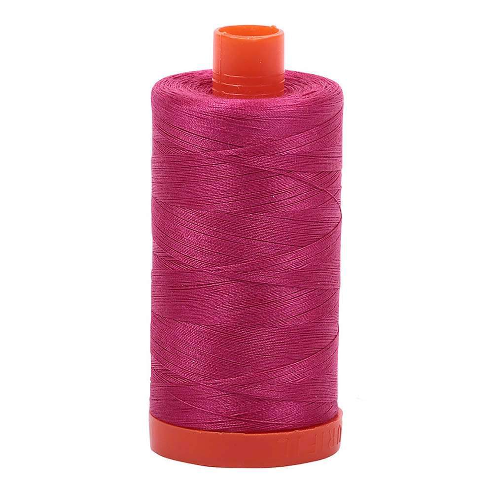 Gorgeous Red Plum 50wt Aurifil 100% Cotton Mako Thread - 1,422 Yards on a Large Spool
