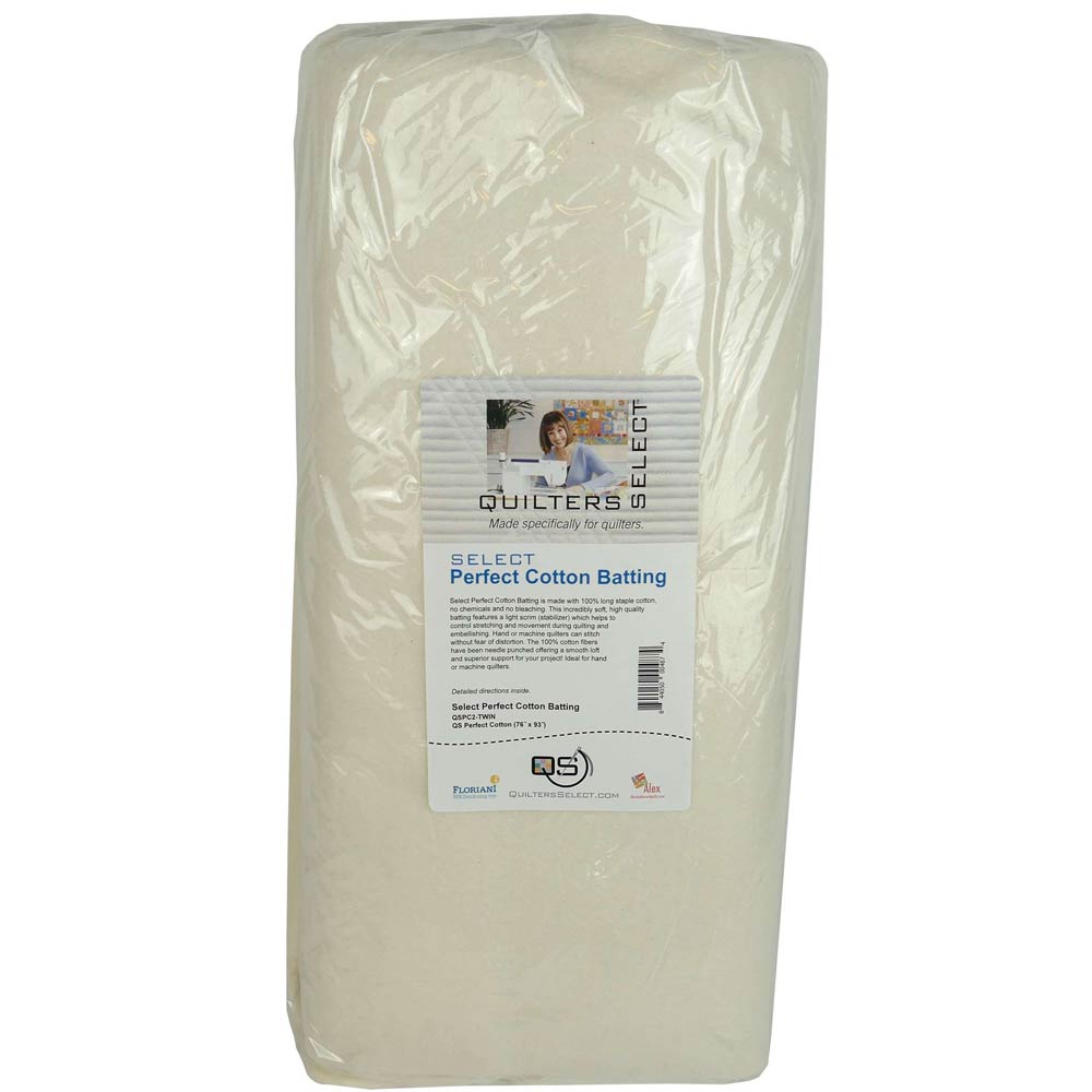Select Perfect Cotton Pre - Cut Twin: The Ideal 76in x 93in Quilting Batting