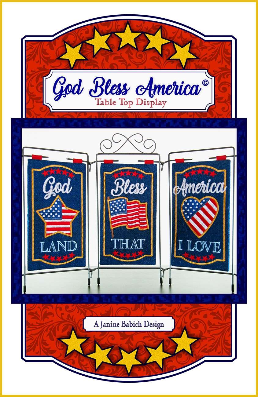 Patriotic 'God Bless America' Table Top Display