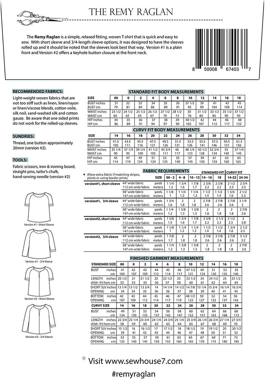 The Irresistible Remy Raglan Pattern