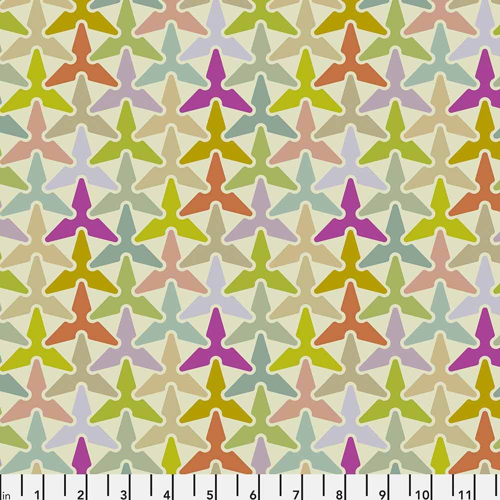 FreeSpirit - William Reue's Architecture School Faded Rainbow Fabric Yardage