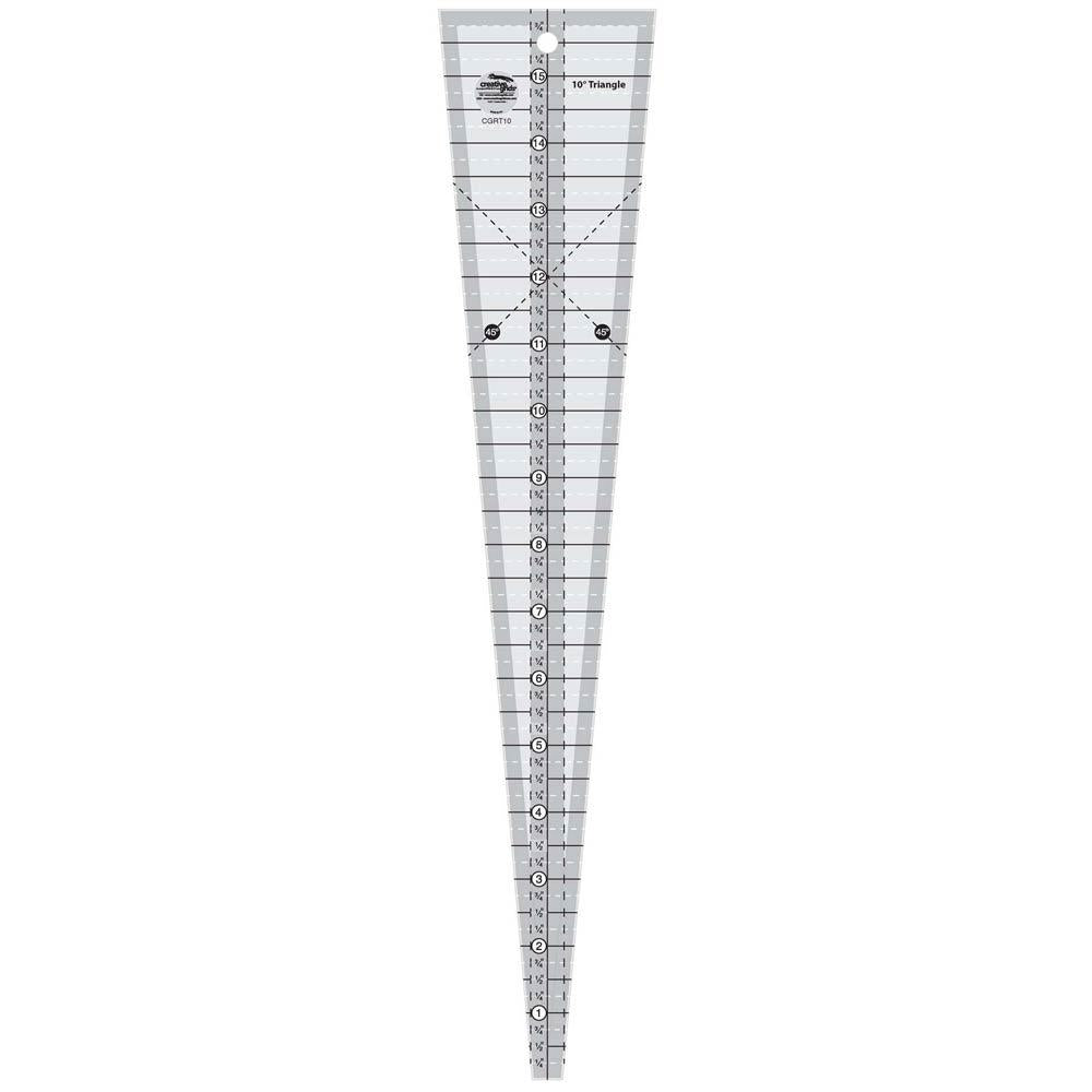Creative Grids Stunning 10 Degree Triangle Ruler
