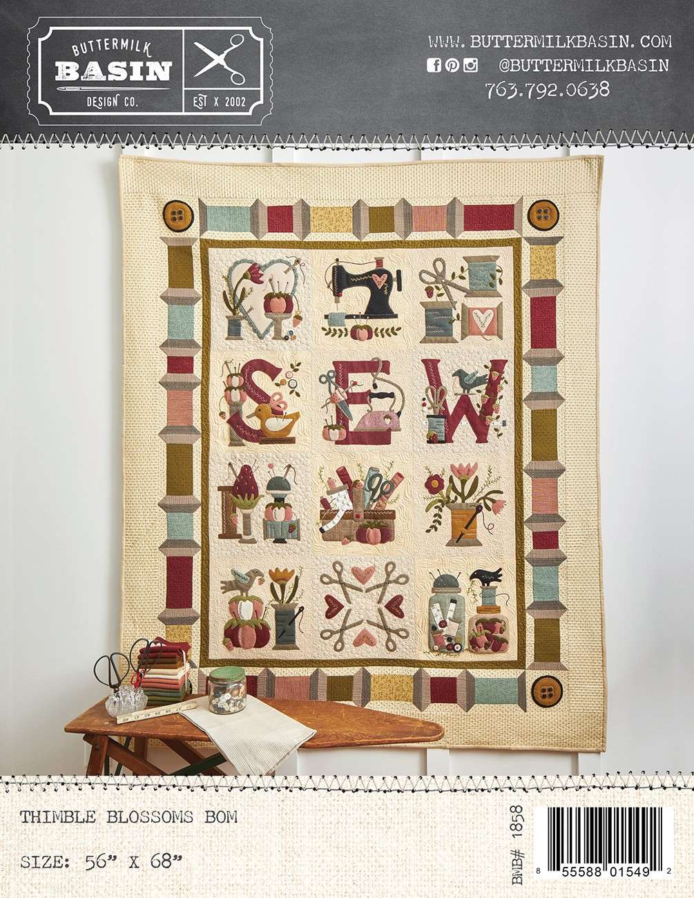 Enchanting Thimble Blossoms Quilt