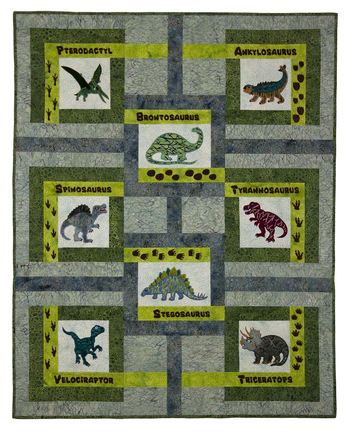 Quiltasaurus Machine Embroidery CD - Bring Dinosaurs to Life with Lunch Box Quilts