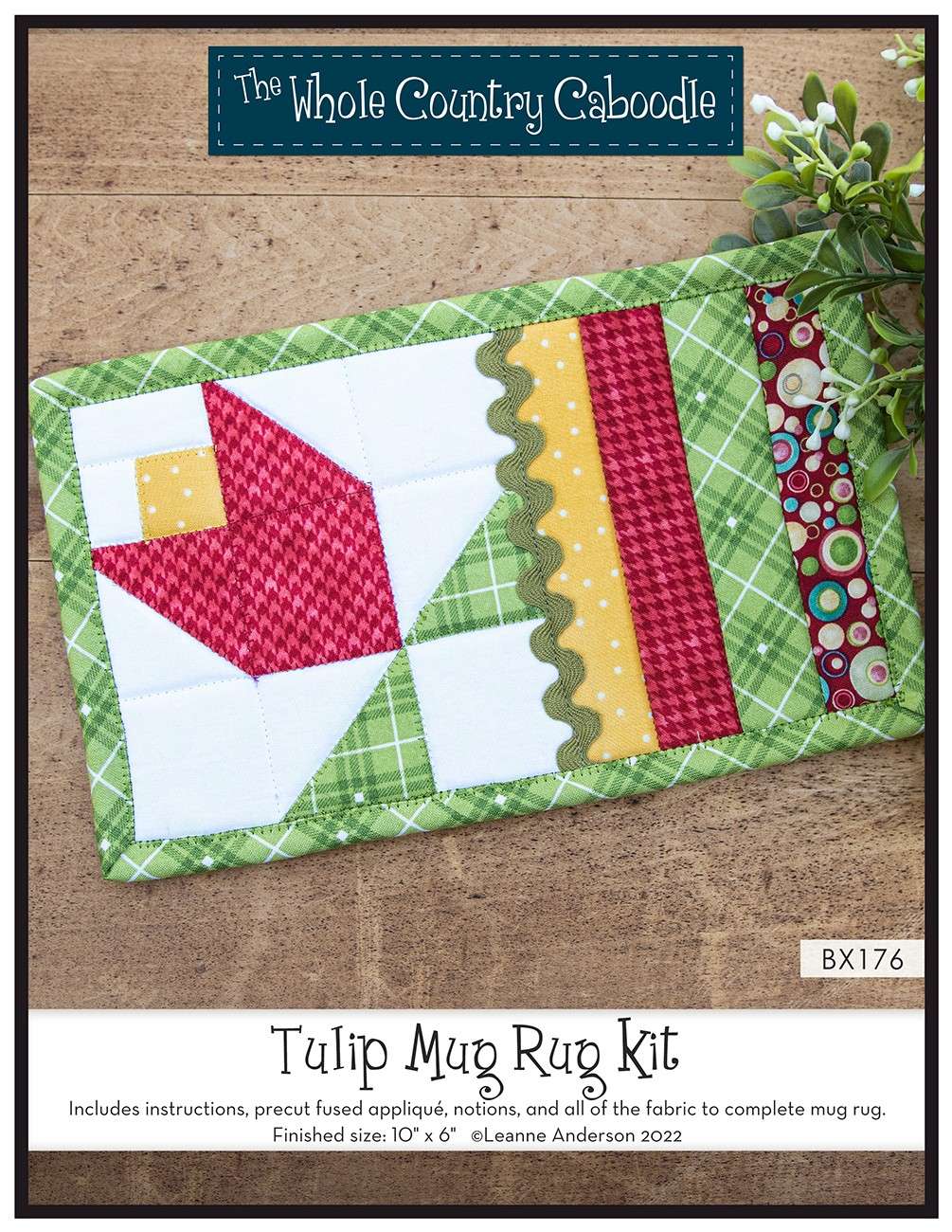 Charming Tulip Mug Rug DIY Kit