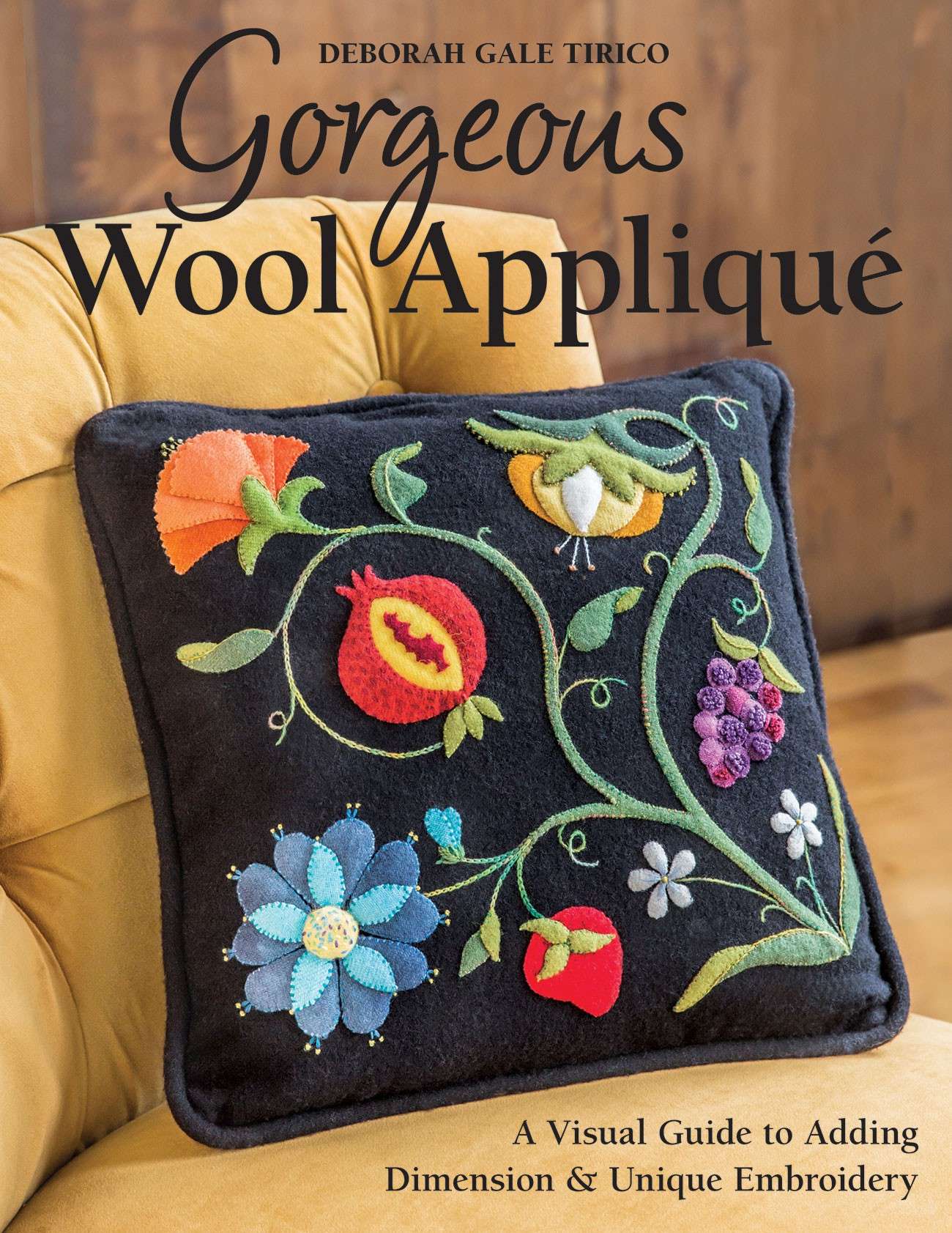 Stunning Wool Applique Softcover: Elevate Your Decor!