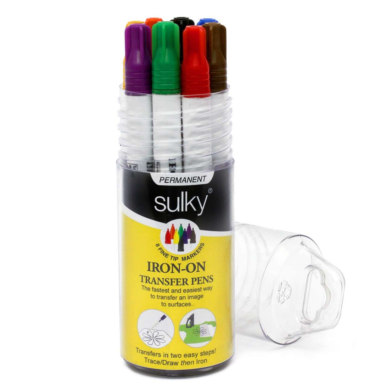 8-Pack Iron-On Transfer Pen Set - Unleash Your Creativity!