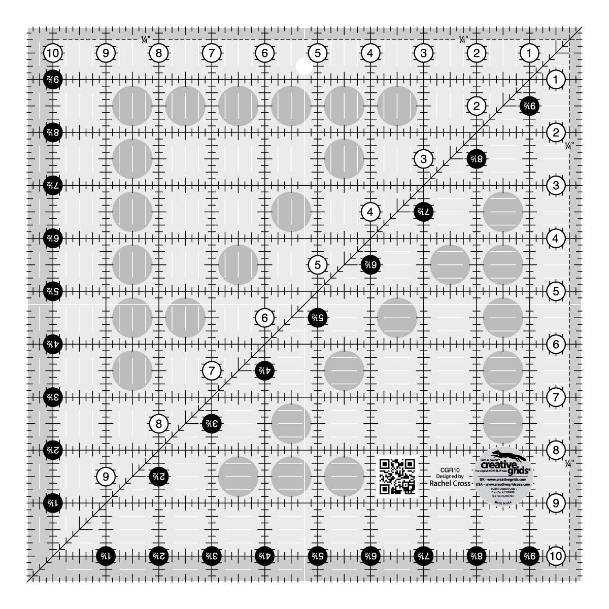 Incredible Creative Grids 10-1/2 Quilt Ruler