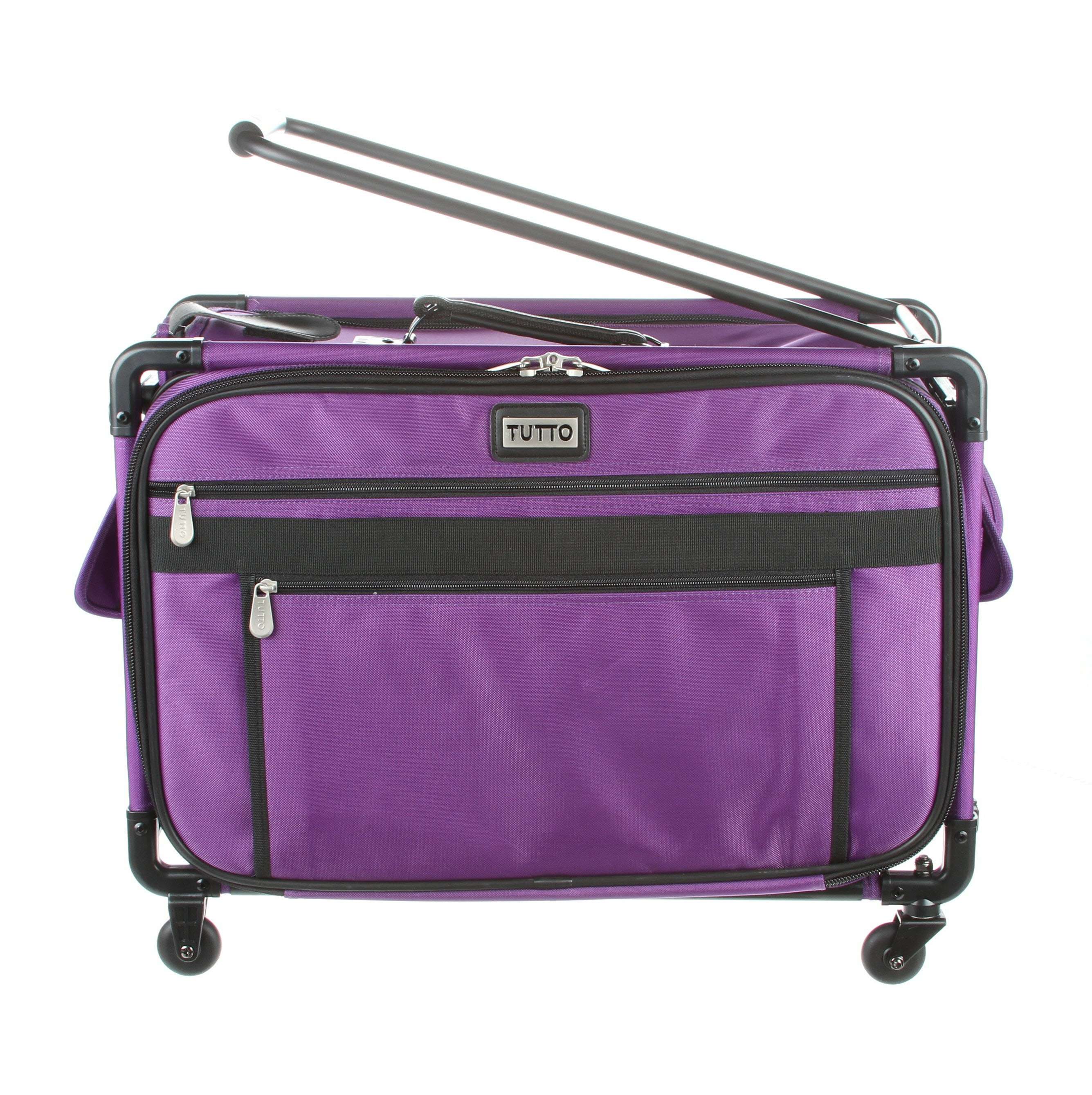 Gorgeous 22in Purple Tutto Machine Case on Wheels - Ideal for Sewing Enthusiasts