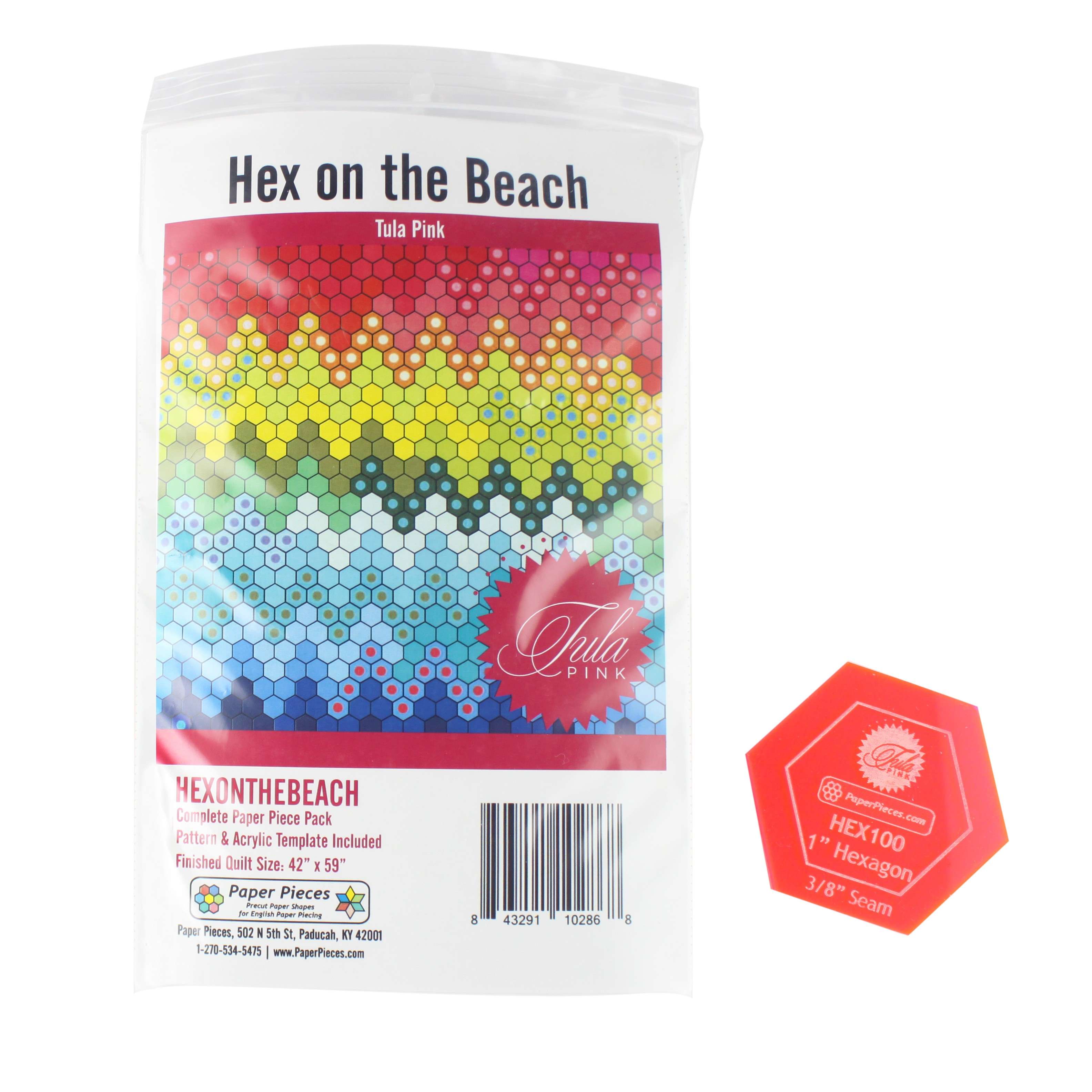 Hex on the Beach Pattern Piece Pack & Acrylic Template - A Must - Have for Crafters!