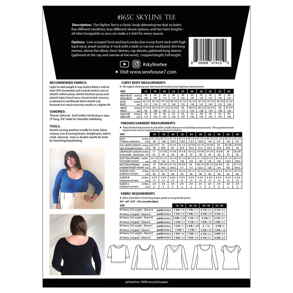 Irresistible Skyline Tee with Curvy Fit