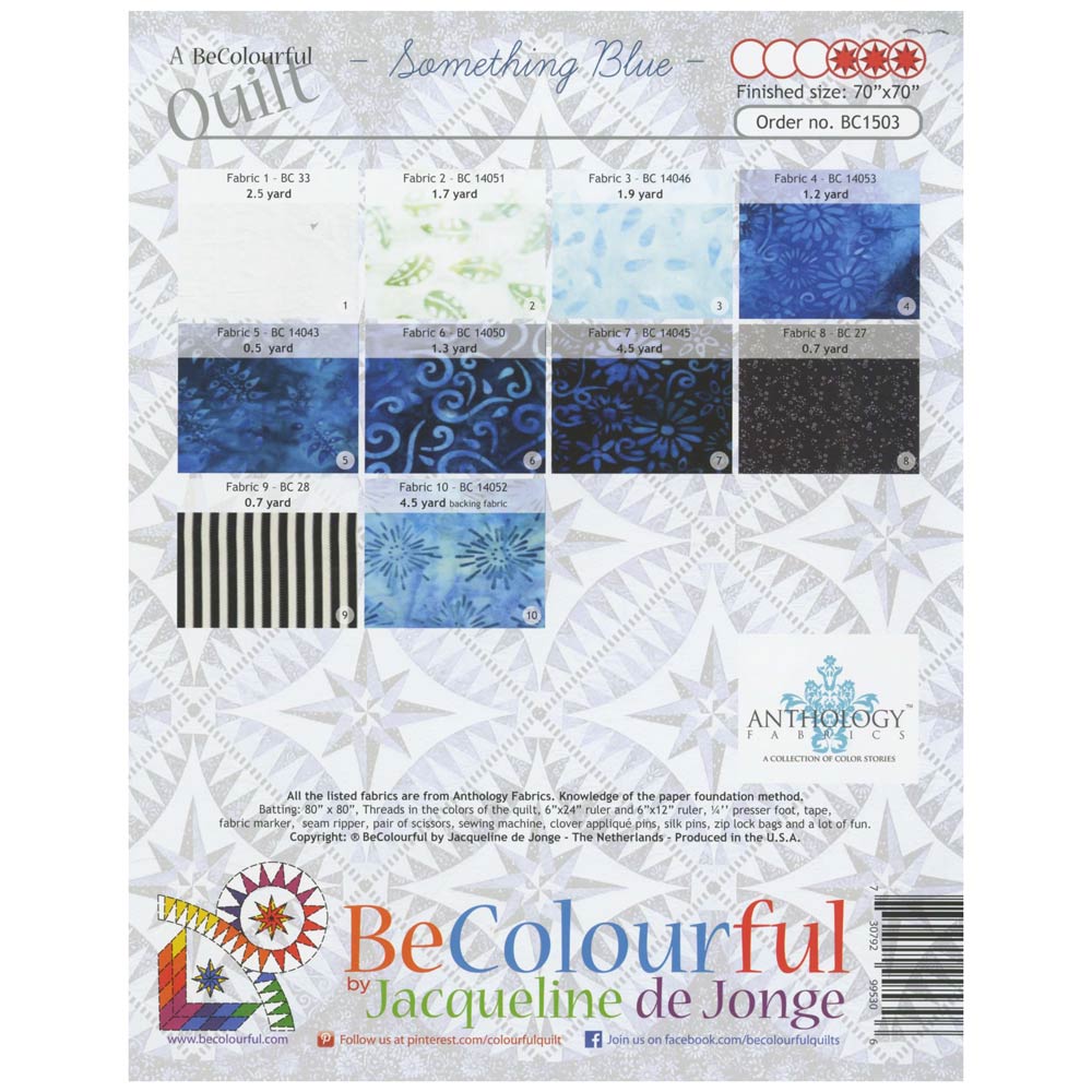 Jacqueline de Jonge's Stunning Something Blue Quilt Pattern