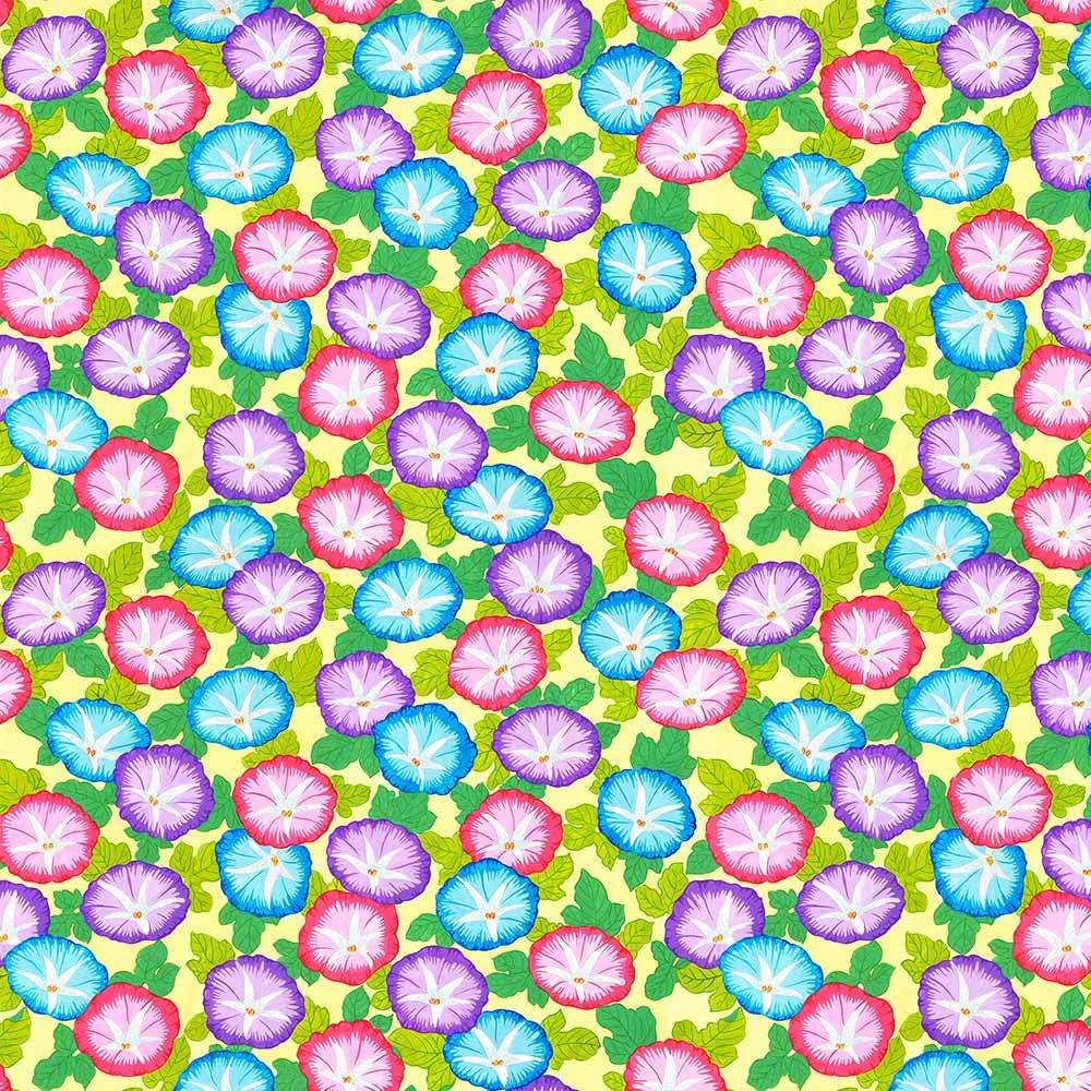 FreeSpirit's Temple Garden: Snow Leopard Designs Kyoto Multi - Yardage Delight