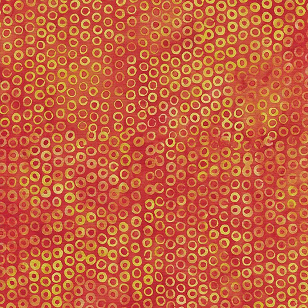 Island Batiks Cheerio - Orange Tiger Yardage: A Vibrant Fabric Delight!