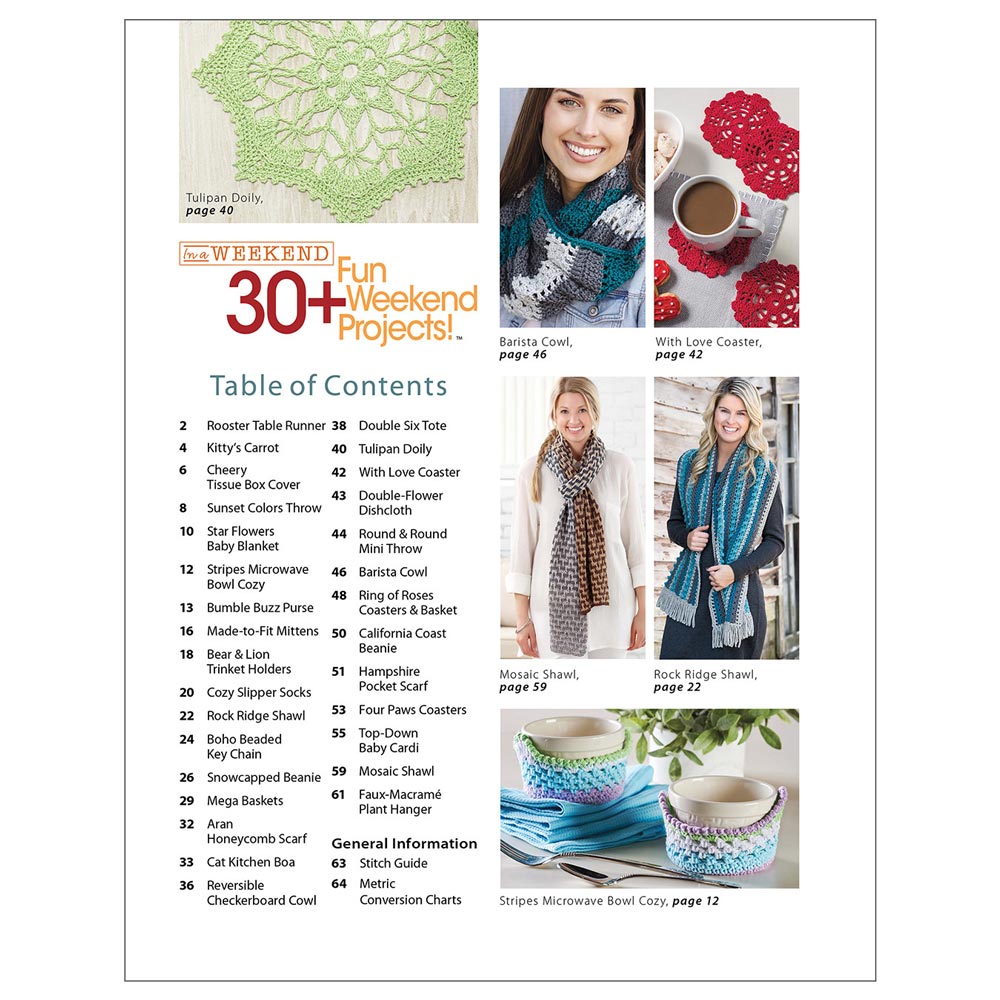 In a Weekend: 30+ Exciting Weekend Crochet Projects Book