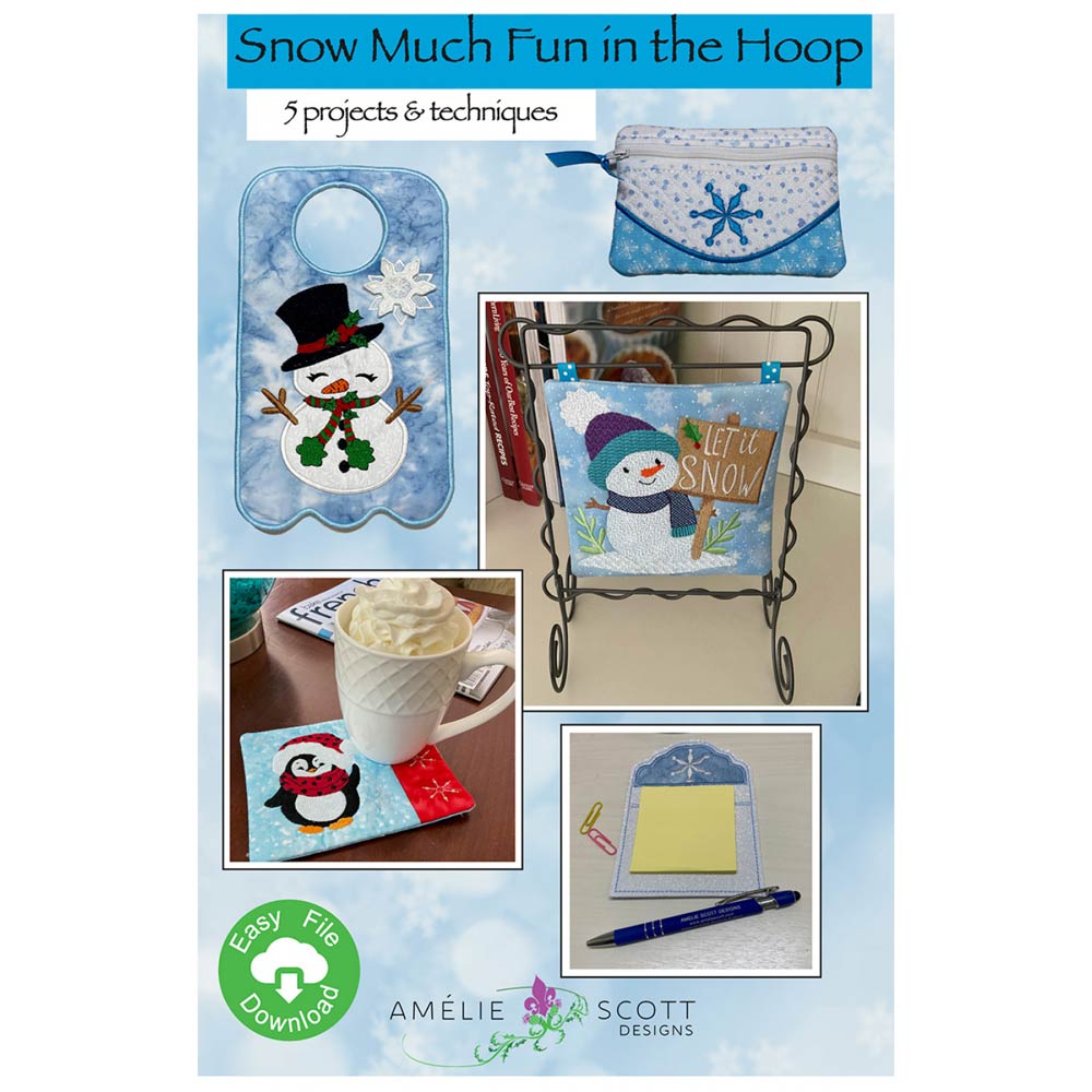 Snow Much Fun: In-the-Hoop Embroidery Pattern Bundle