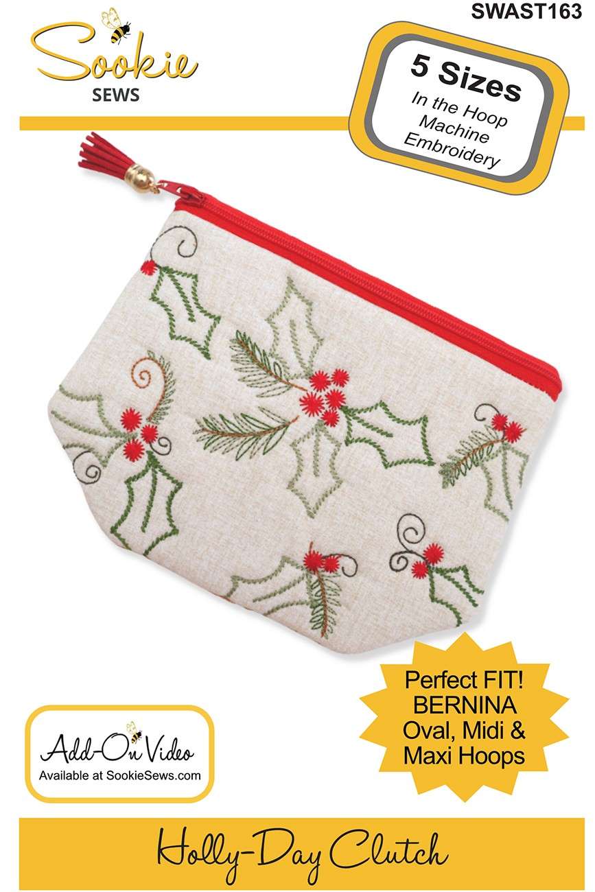 Holly-Day Magic Clutch ITH Pattern