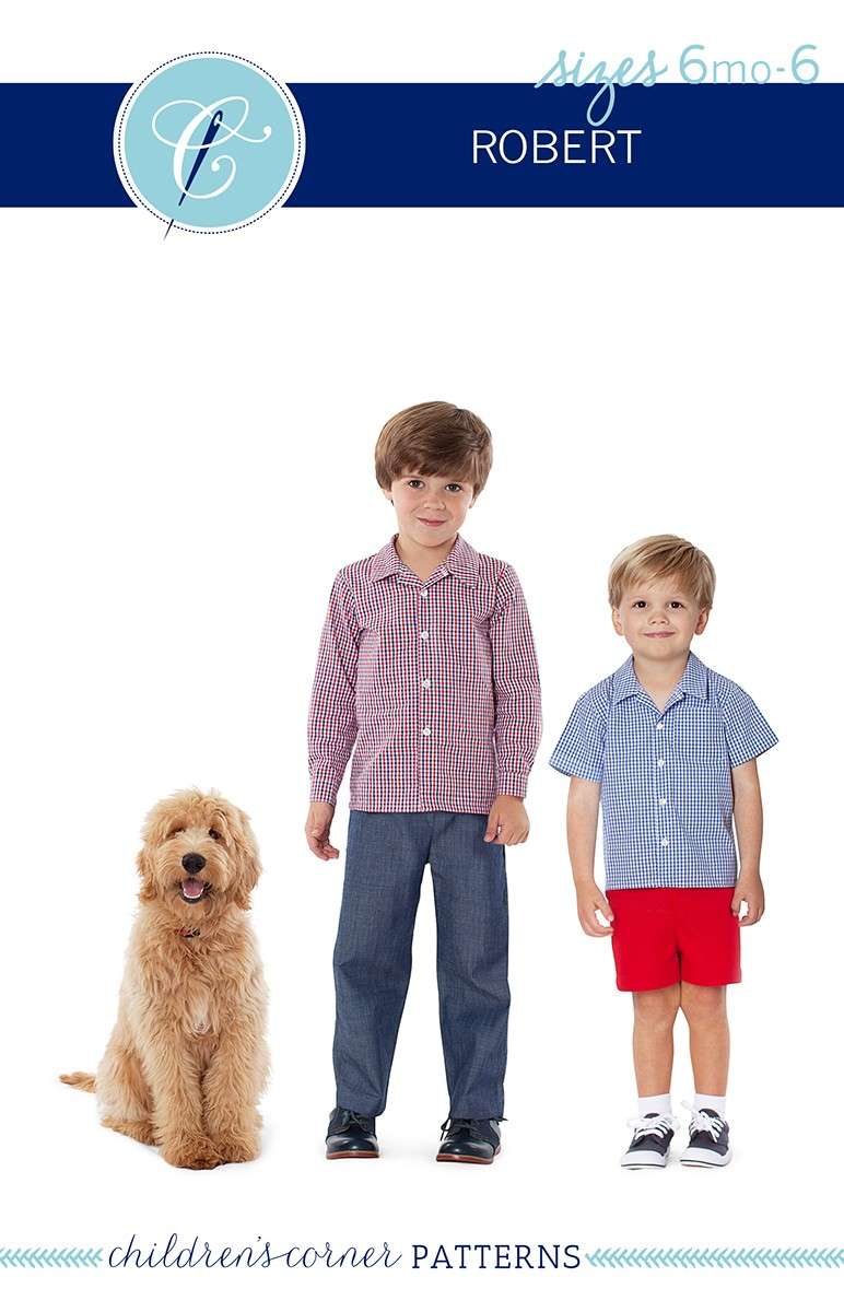 Children's Corner Robert Shirt Pattern for 6 Months - 6 Years