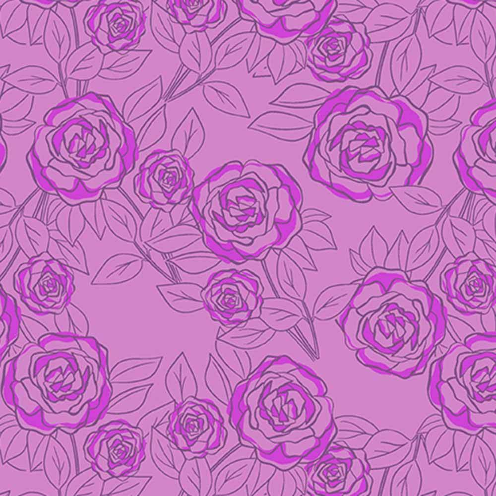 Andover Fabrics - Color Me Pretty by Stephanie Organes - Rose Bloom Orchid Yardage - A Must-Have!