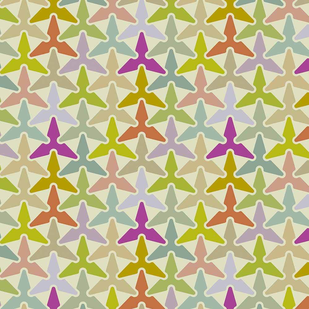 FreeSpirit - William Reue's Architecture School Faded Rainbow Fabric Yardage