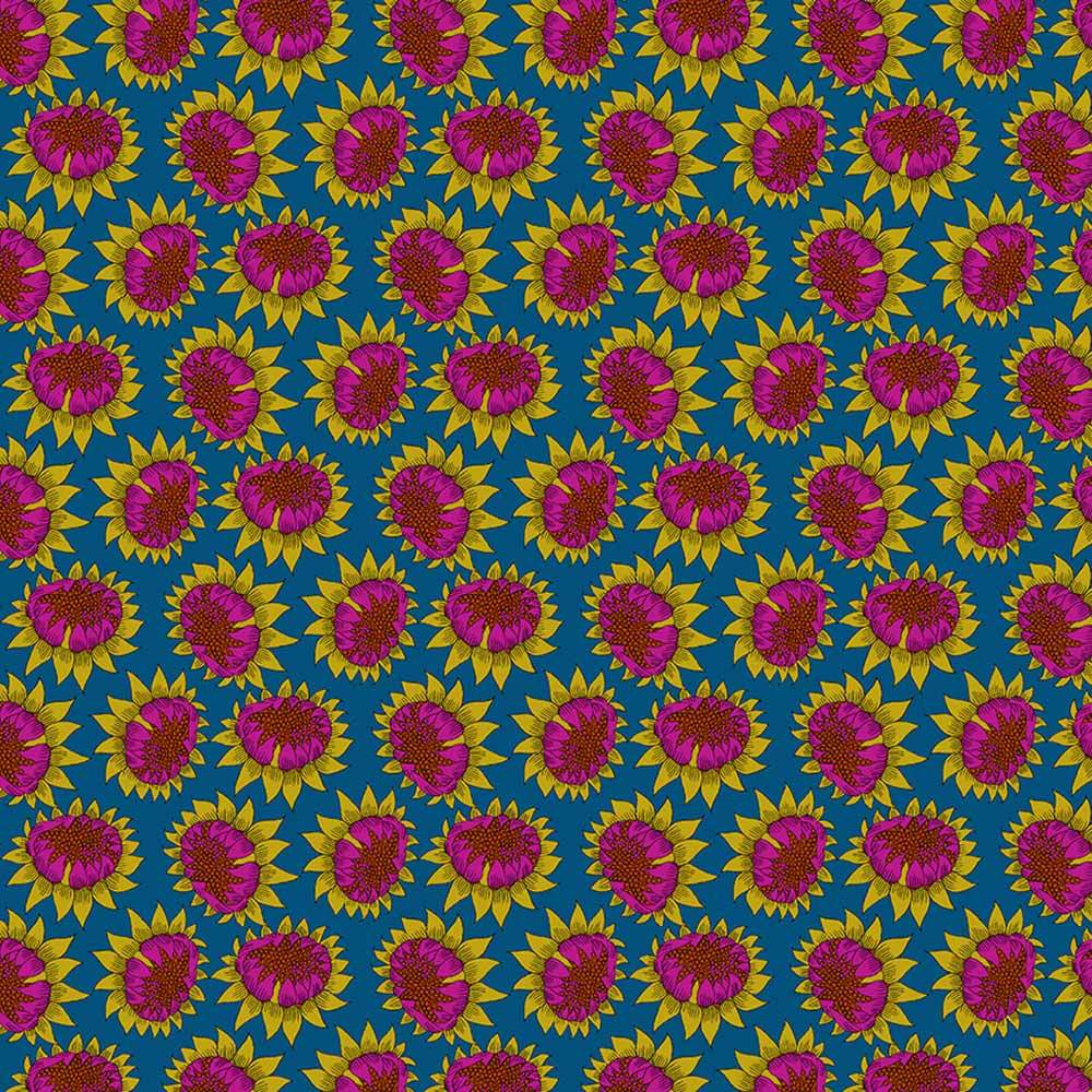 Windham Fabrics - Sally Kelly's Twilight Collection - Sunny Royal Digital Print Yardage