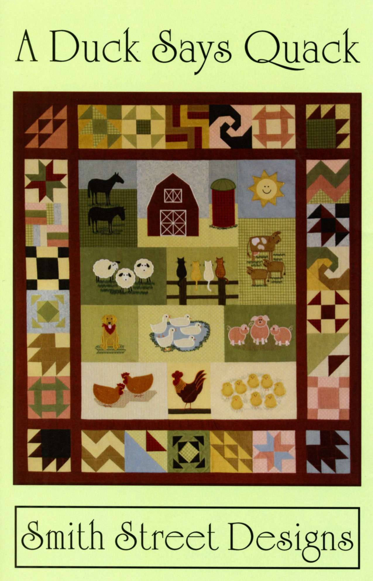 Smith Street Designs' Enchanting A Duck Says Quack Quilt Machine Embroidery CD