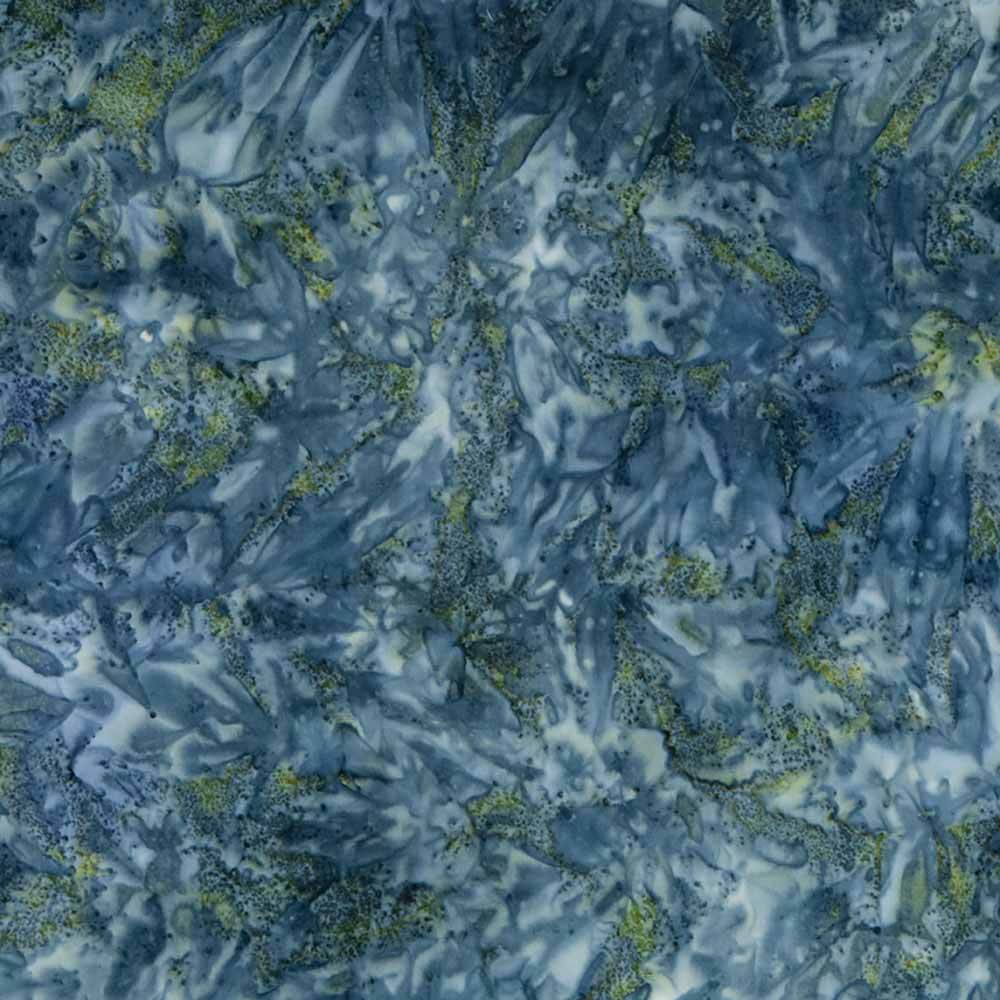 Riley Blake - Exquisite Hand - Dyed Batiks in Green Blue Multi - Yardage