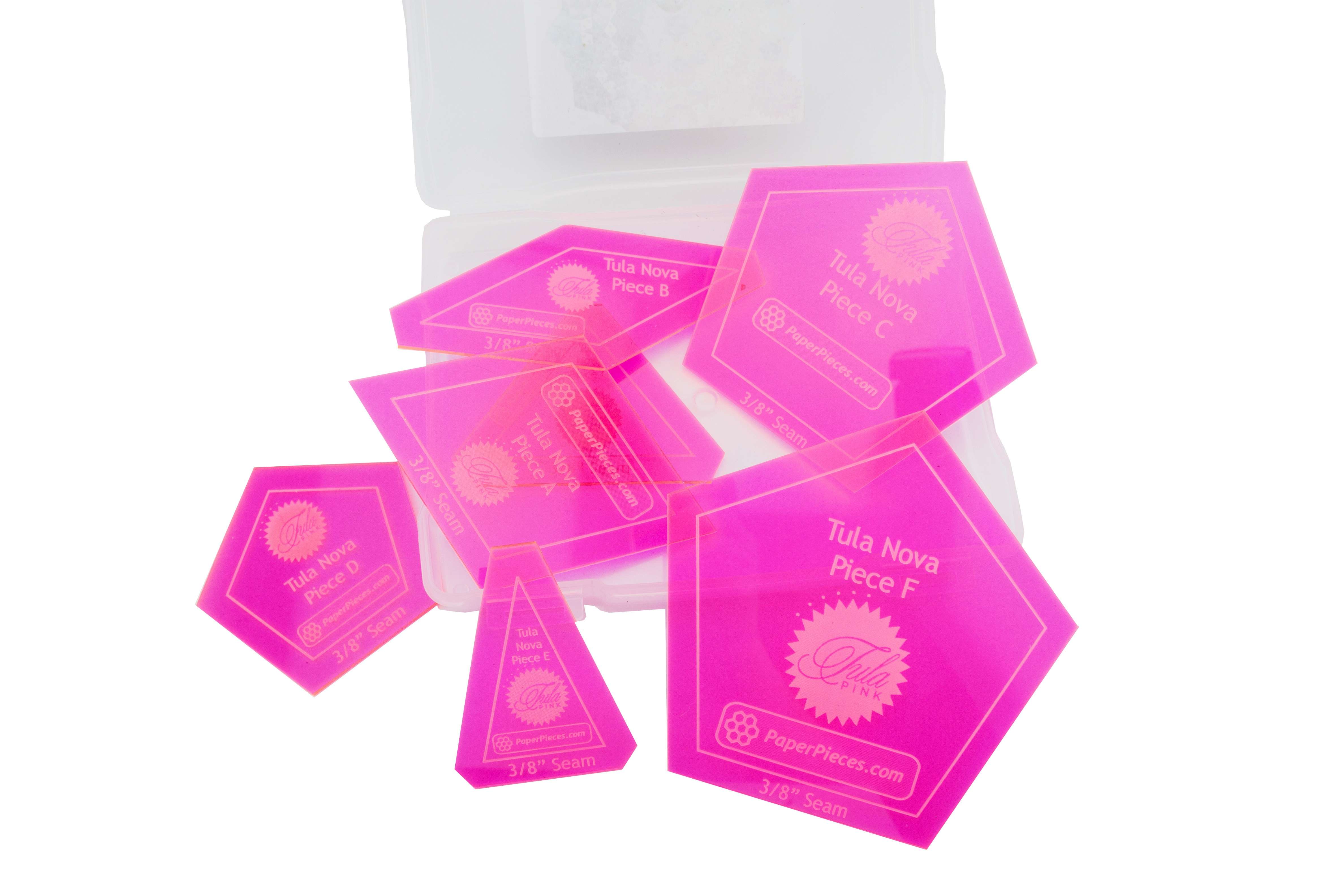 Tula Nova Acrylic Fabric Cutting Template 7-Piece Set - A Must-Have for Crafters!