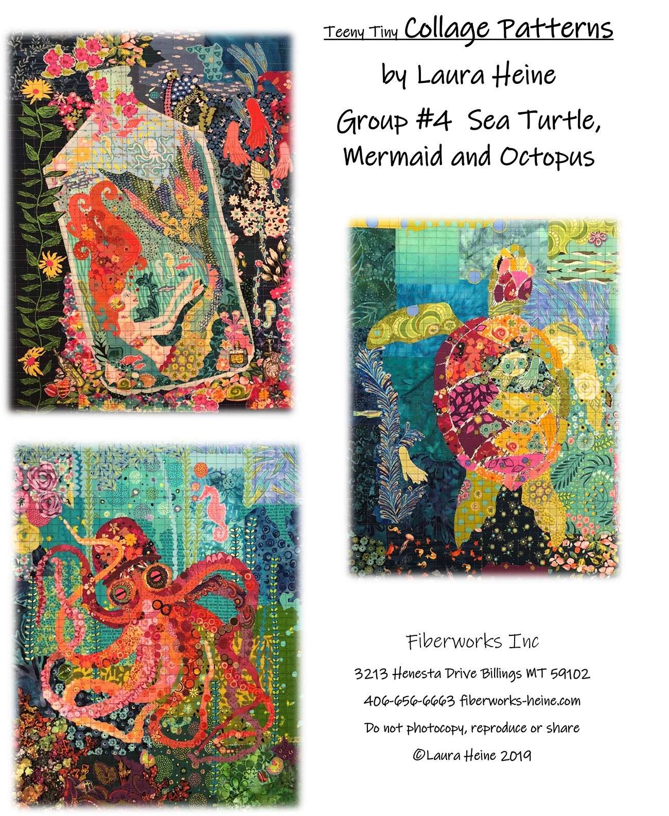 Laura Heine's Enchanting Teeny Tiny Collage Pattern Group 4 Quilt Pattern