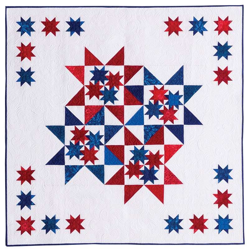 Stunning Red, White & Blue Star Quilts for Patriotic Hearts