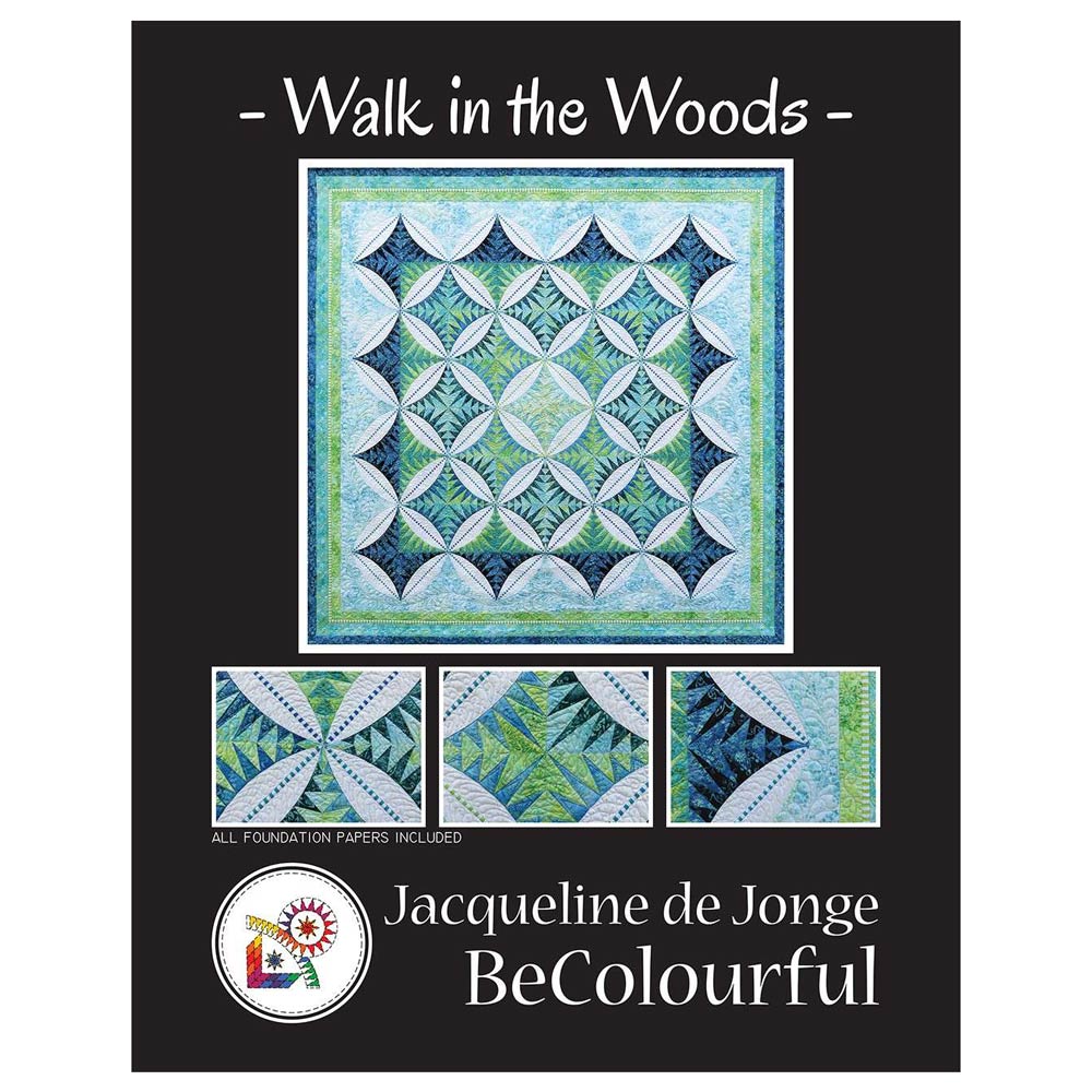 Jacqueline de Jong's Enchanting Walk in the Woods Paper Pieced Quilt Pattern