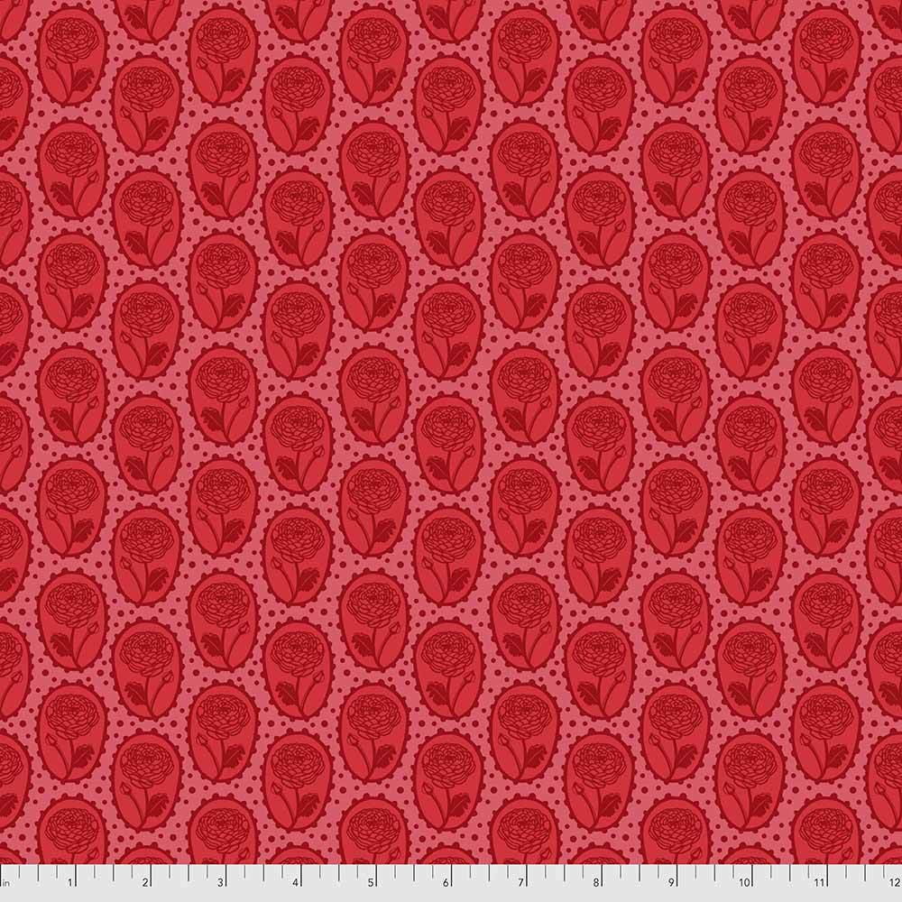 FreeSpirit's Enchanting Anna Maria Coral Locket Fabric - Love Always, AM Yardage