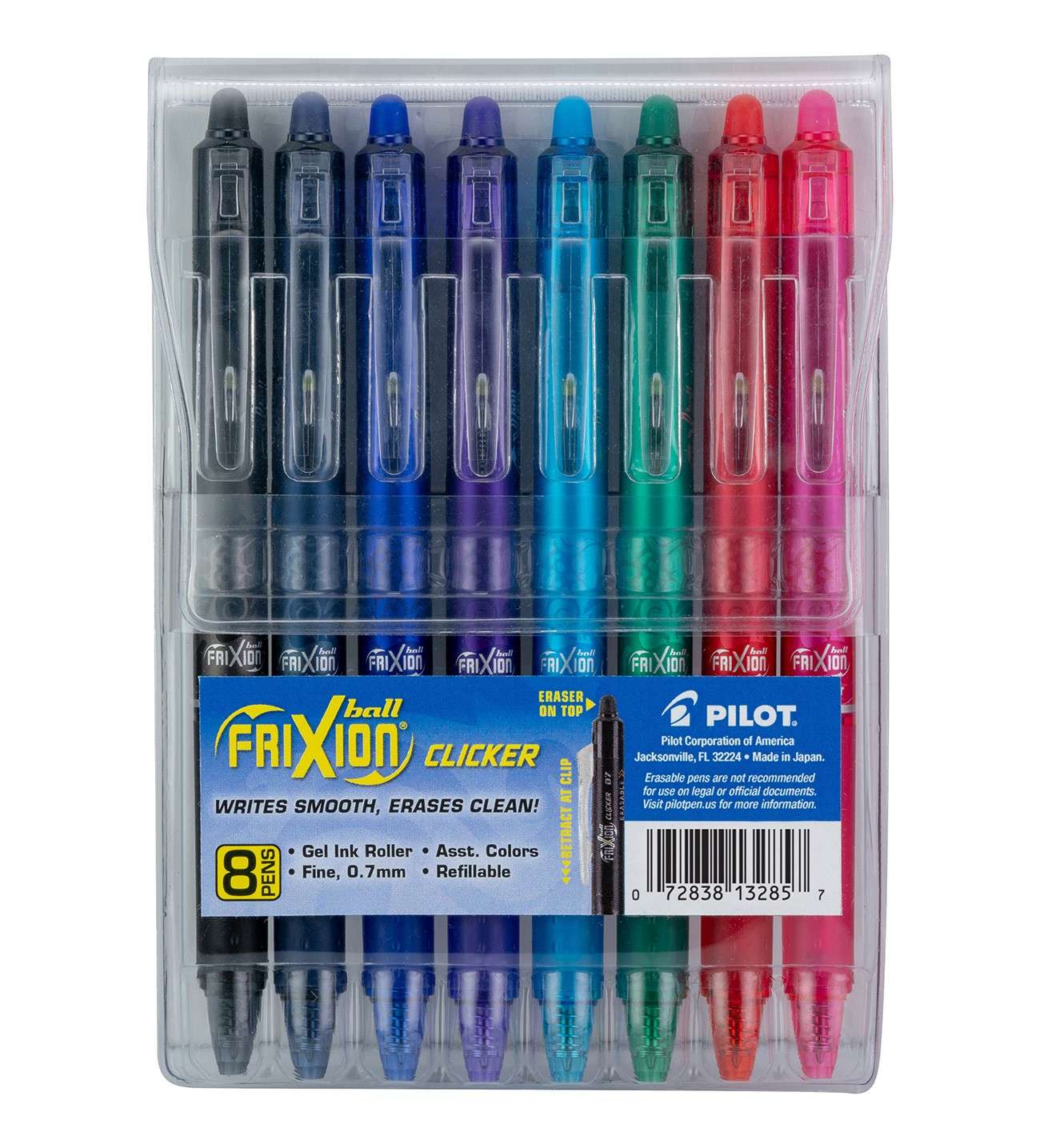 Frixion Clicker Erasable Gel Fine - 8pk Pouch: A Must - Have Writing Set!