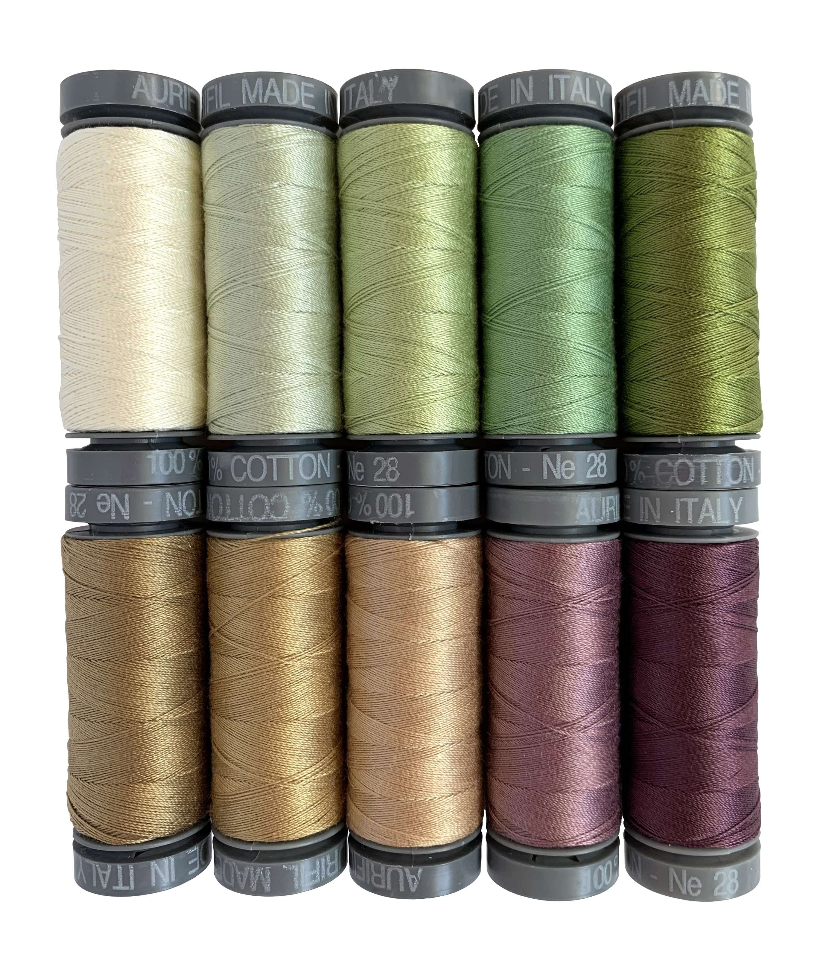 Sheena Norquay's Enchanting Wild Grasses 28wt Thread Set - 10 Small Spools