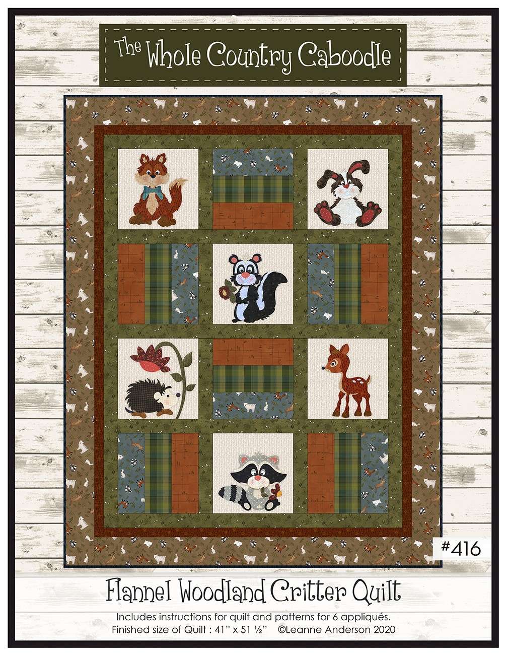 Enchanting Flannel Woodland Critter Quilt Pattern - Create Your Own Forest Fantasy!
