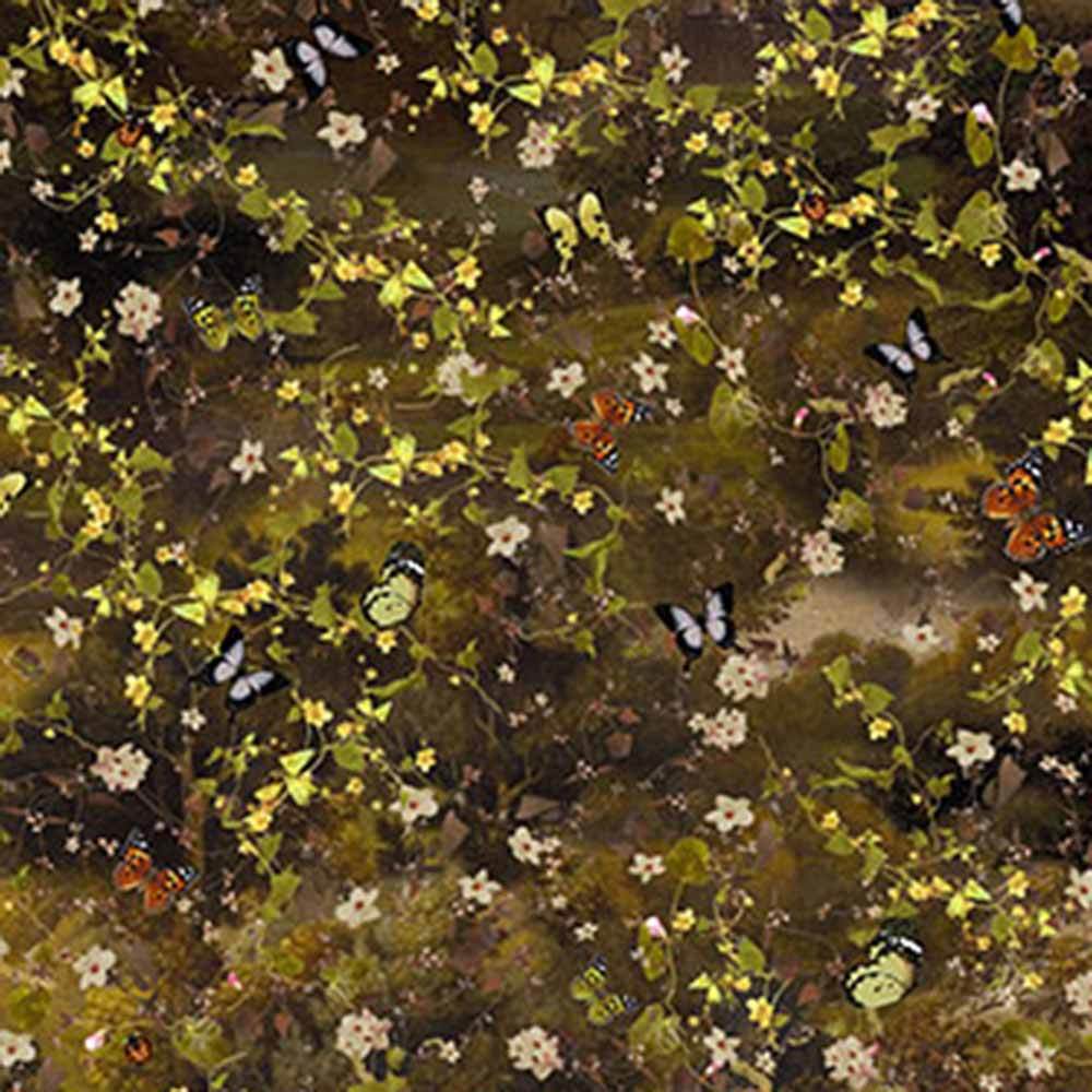 Hoffman Fabrics - Among the Ferns Digital Collection - Fauna Yardage: A Captivating Design!