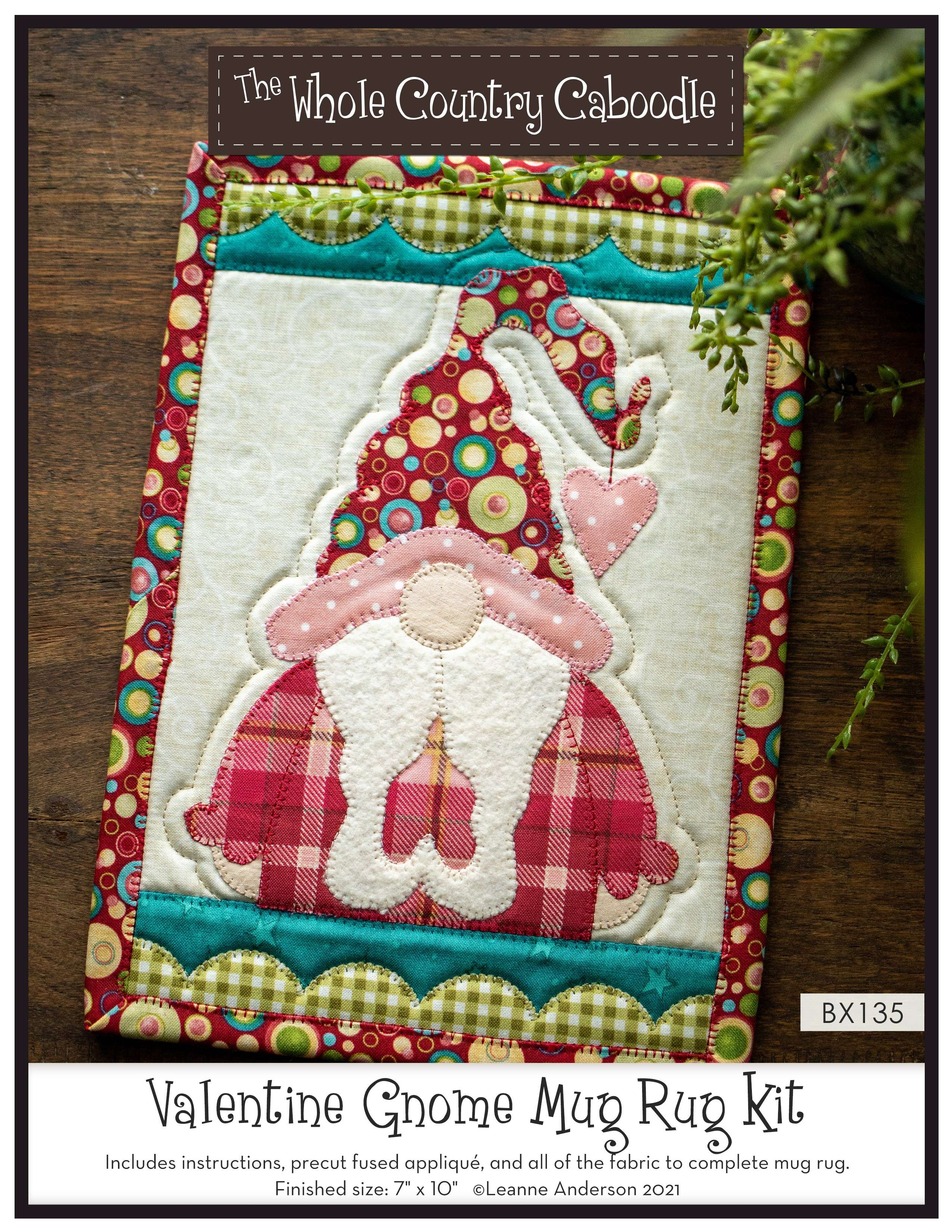 Charming Valentine Gnome Mug Rug Kit