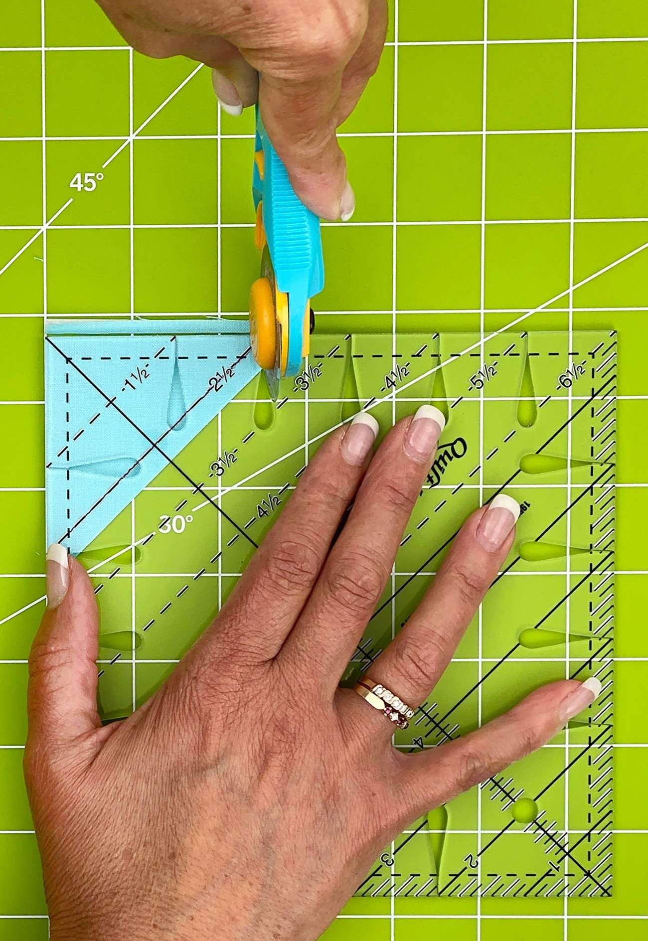 6 1/2 Triangle Square Up PLUS - The Ultimate Quilting Ruler