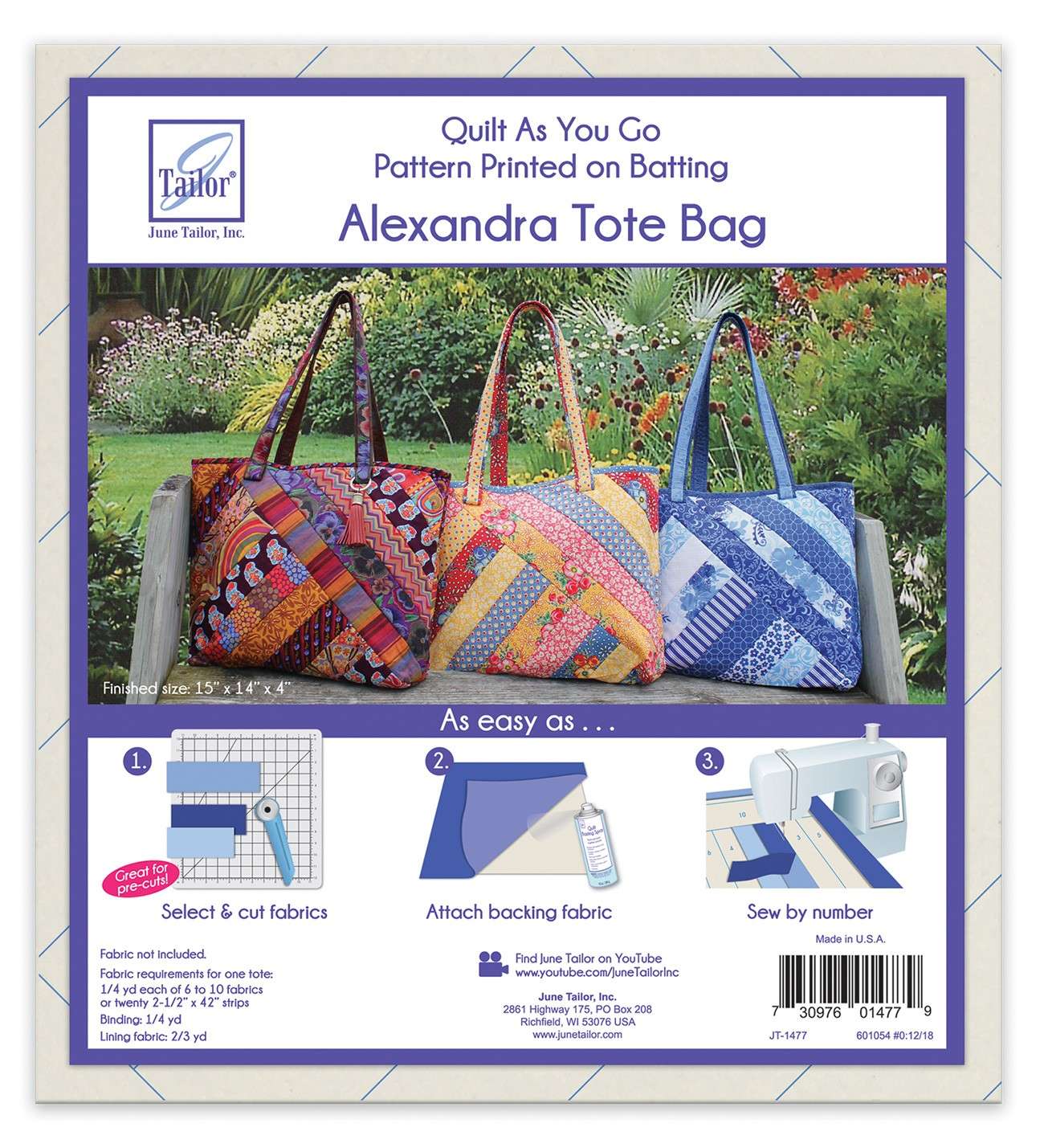 Alexandra Design Quilt As You Go Tote Bag - A Must - Have Crafting Delight!
