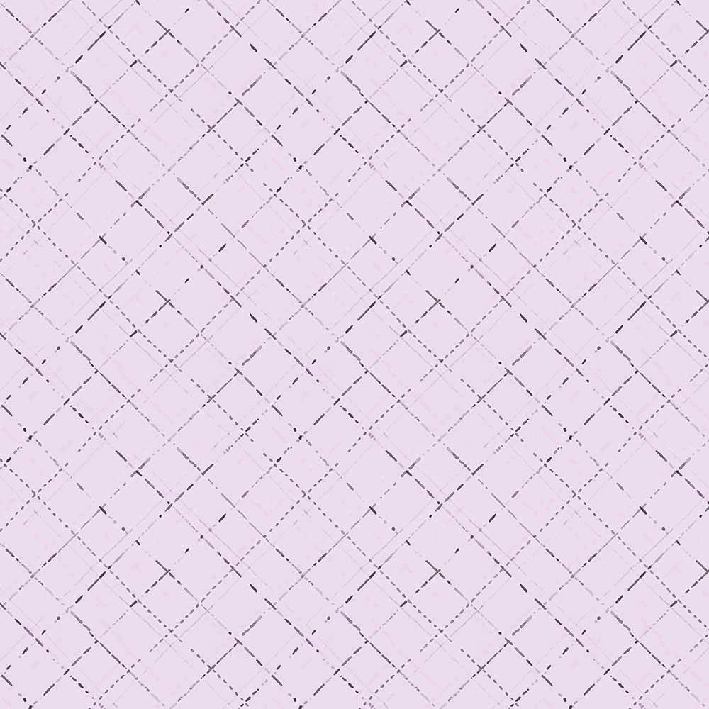 Wilmington Prints - Au Naturel by Lisa Audit - Diagonal Plaid Purple Fabric Yardage