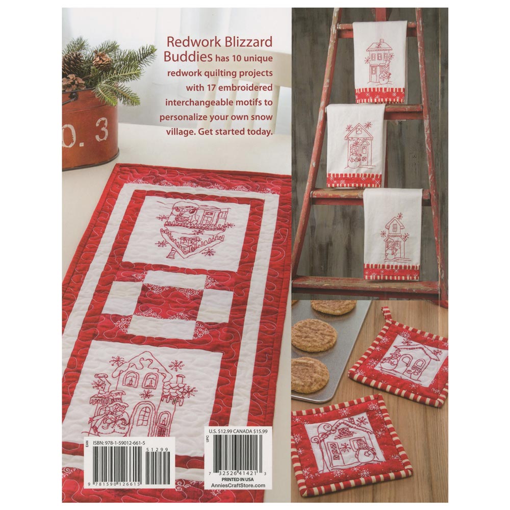 Redwork Blizzard Buddies: Your Snow Village Quilting Guide